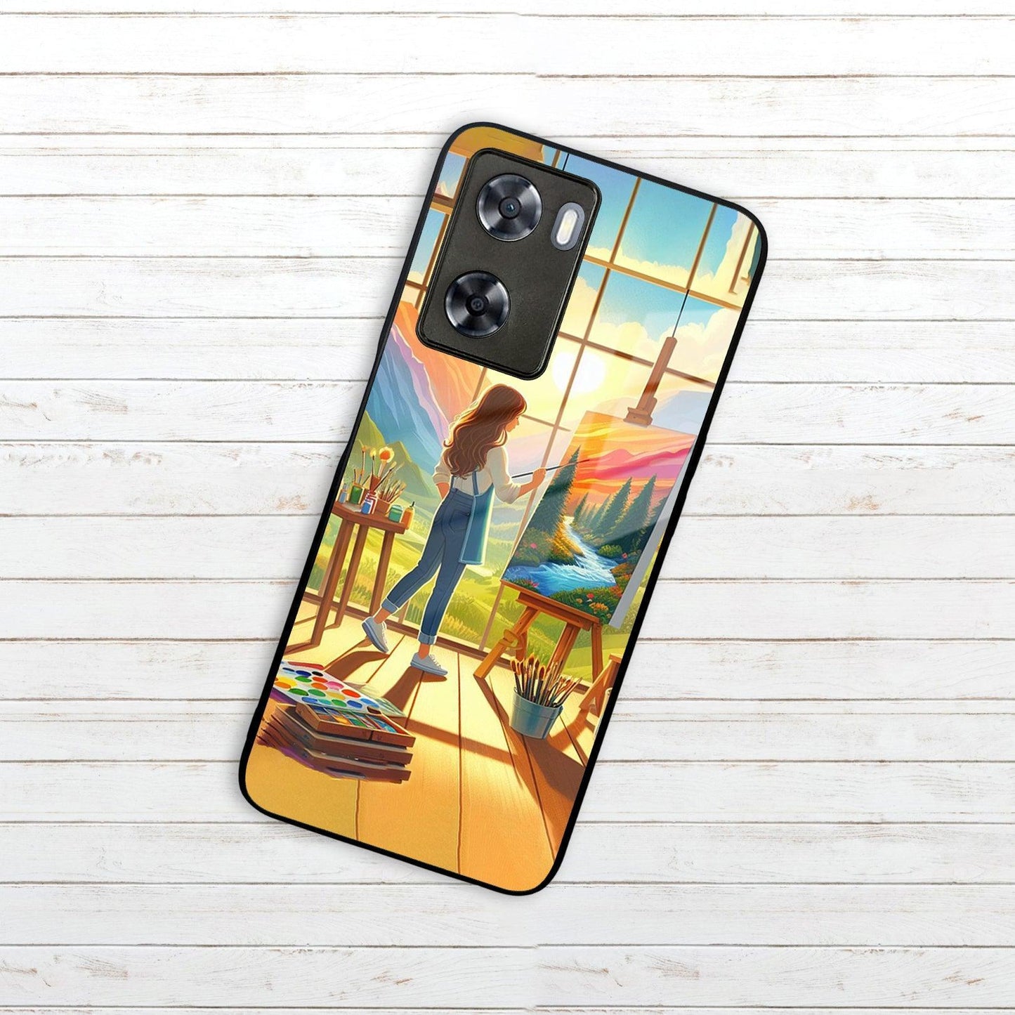 Canvas of Dreams Glass Case Cover For Oppo