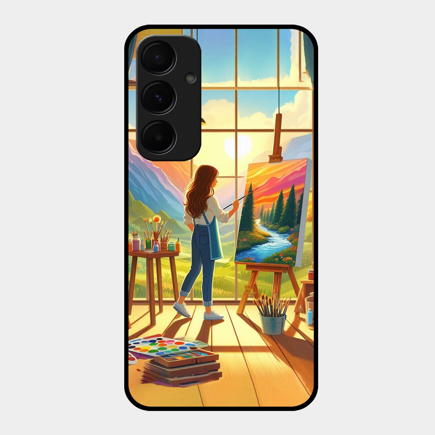 Canvas of Dreams Glossy Metal Case Cover For Samsung