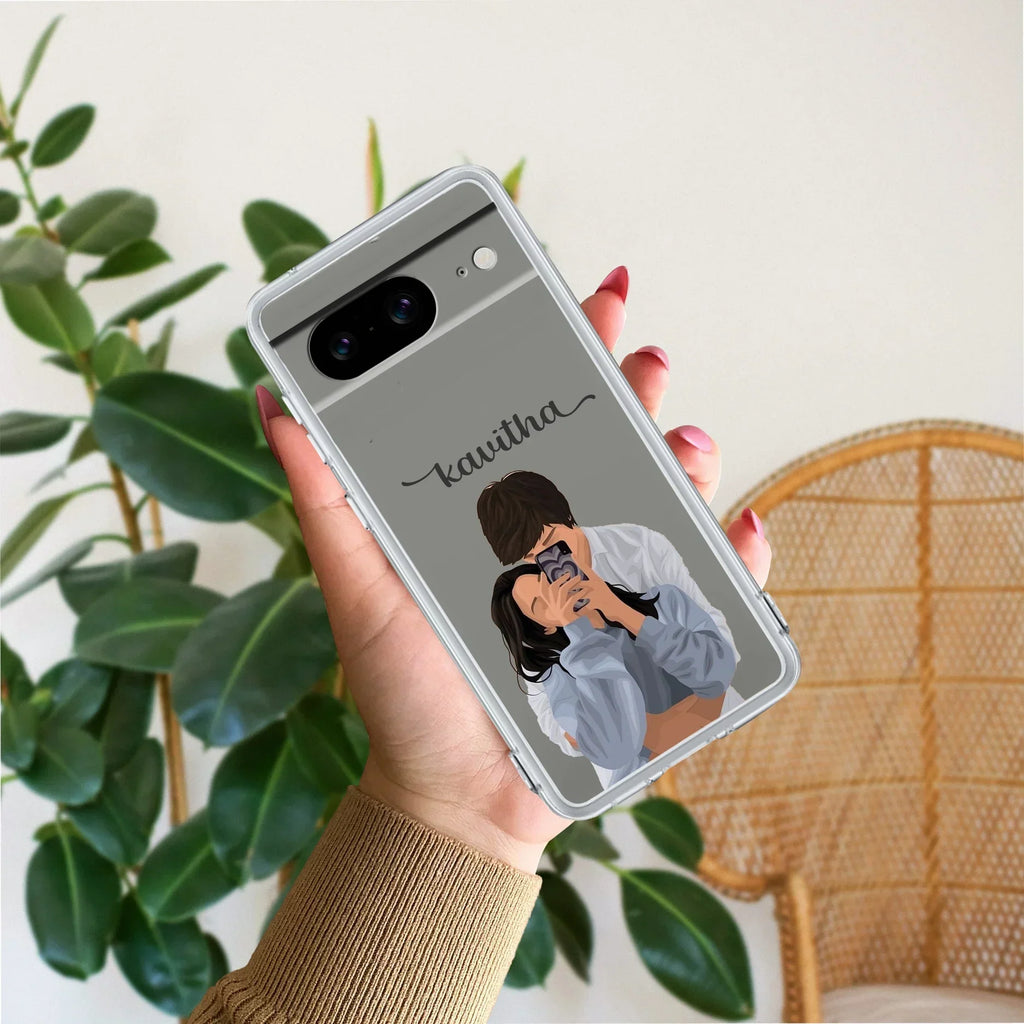 Captured Love Customize Anti Yellow Case For Google Pixel 8 5G