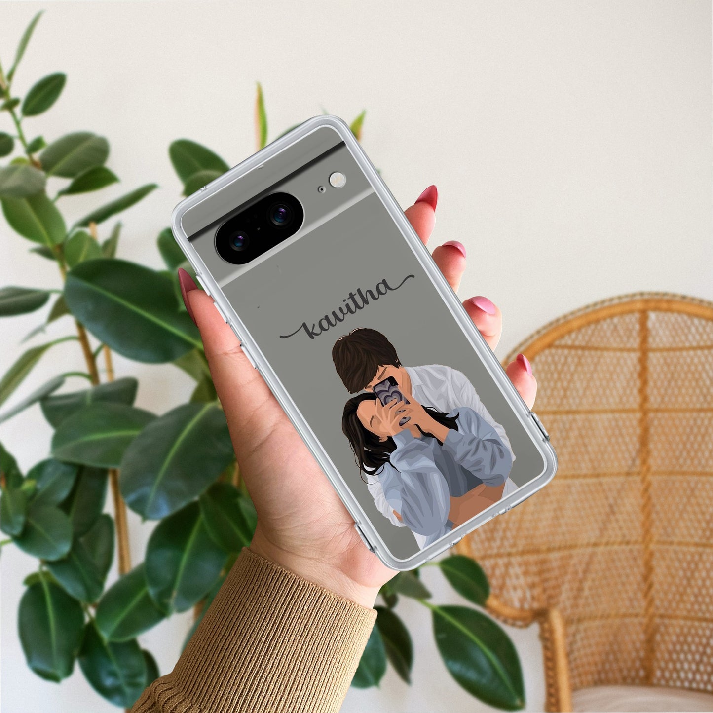 Captured Love Customize Transparent Silicon Case For Google