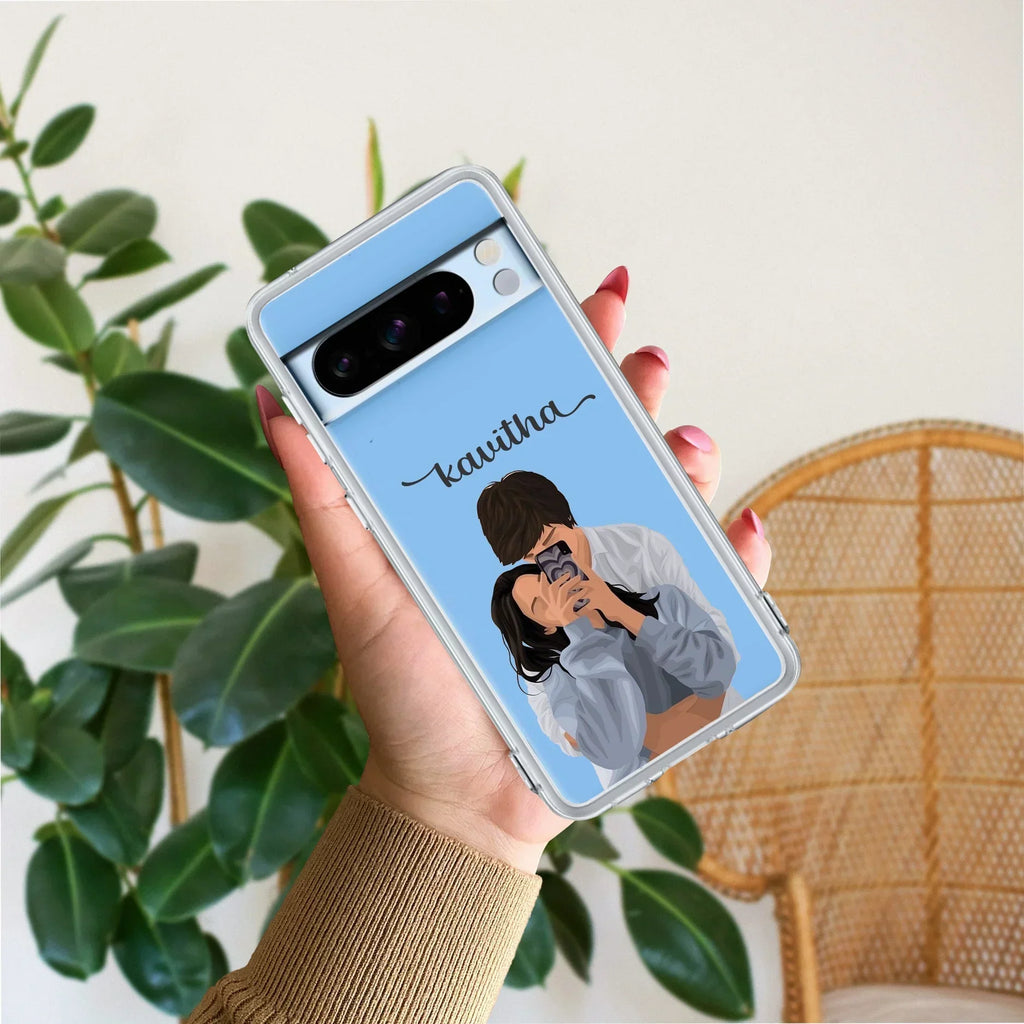 Captured Love Customize Transparent Silicon Case For Google Pixel 8 Pro 5G
