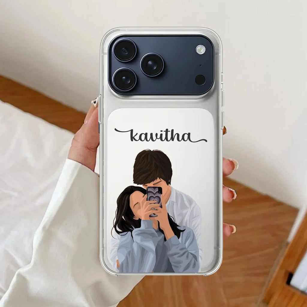 Captured Love Customize Anti Yellow Clear Case For iPhone 17 Pro Max