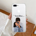 Captured Love Customize Transparent Silicon Case For iPhone 7 Plus / iPhone 8 Plus