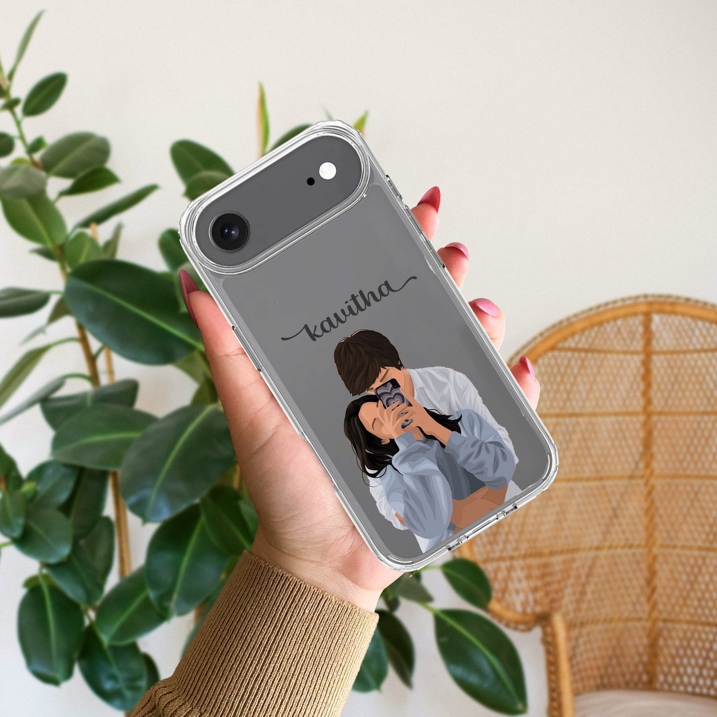 Captured Love Customize Transparent Silicon Case For iPhone