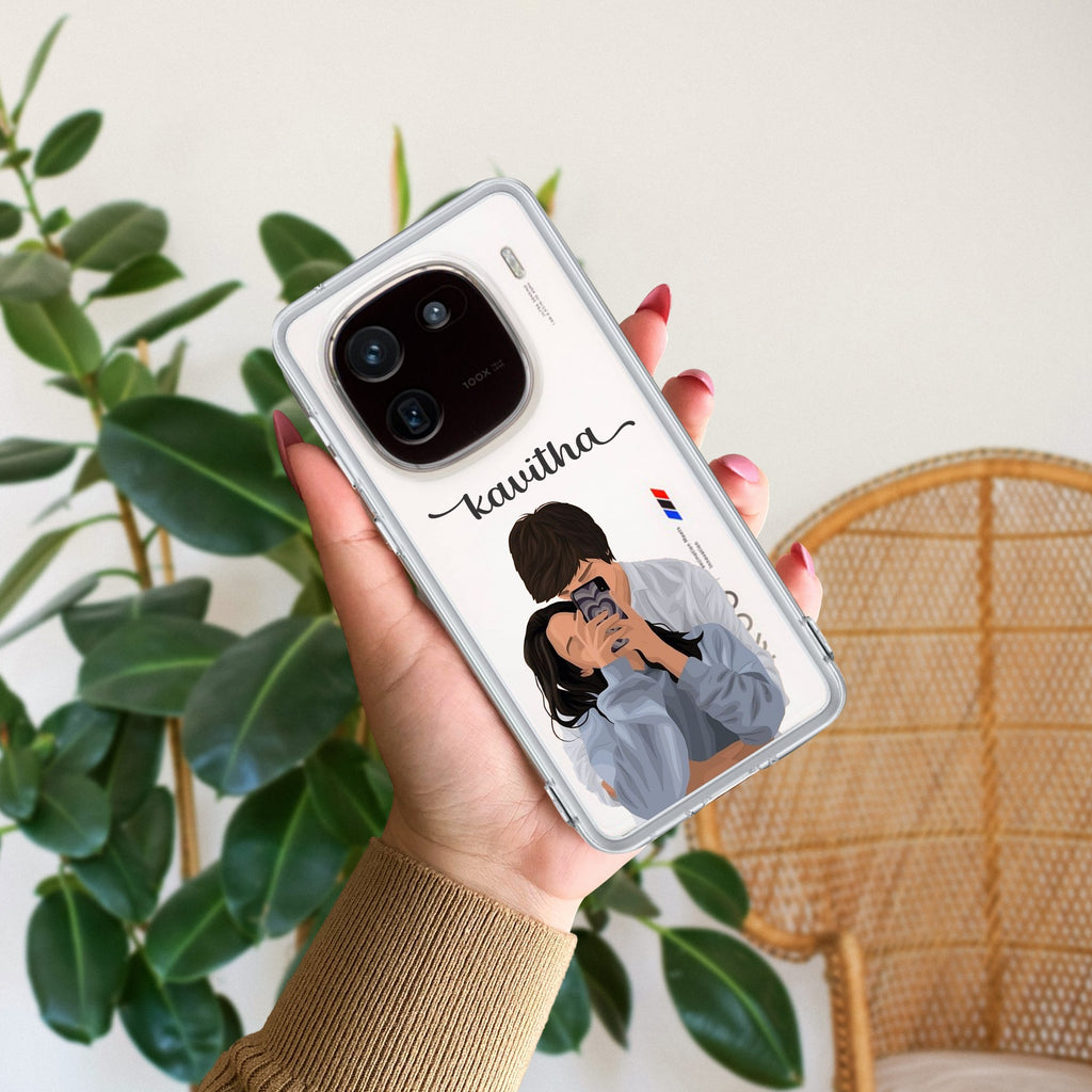 Captured Love Customize Transparent Silicon Case For iQOO - ShopOnCliQ