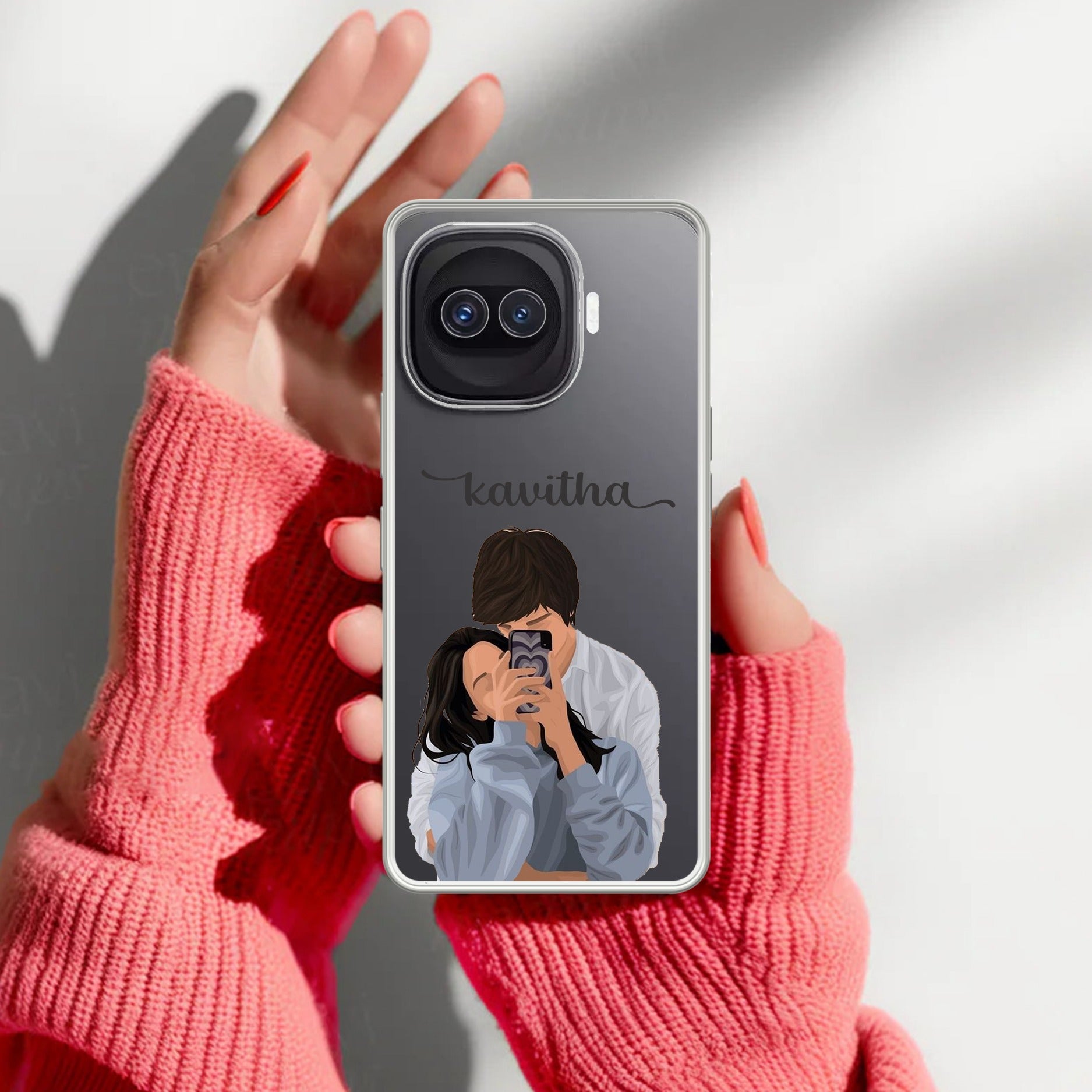 Captured Love Customize Transparent Silicon Case For iQOO
