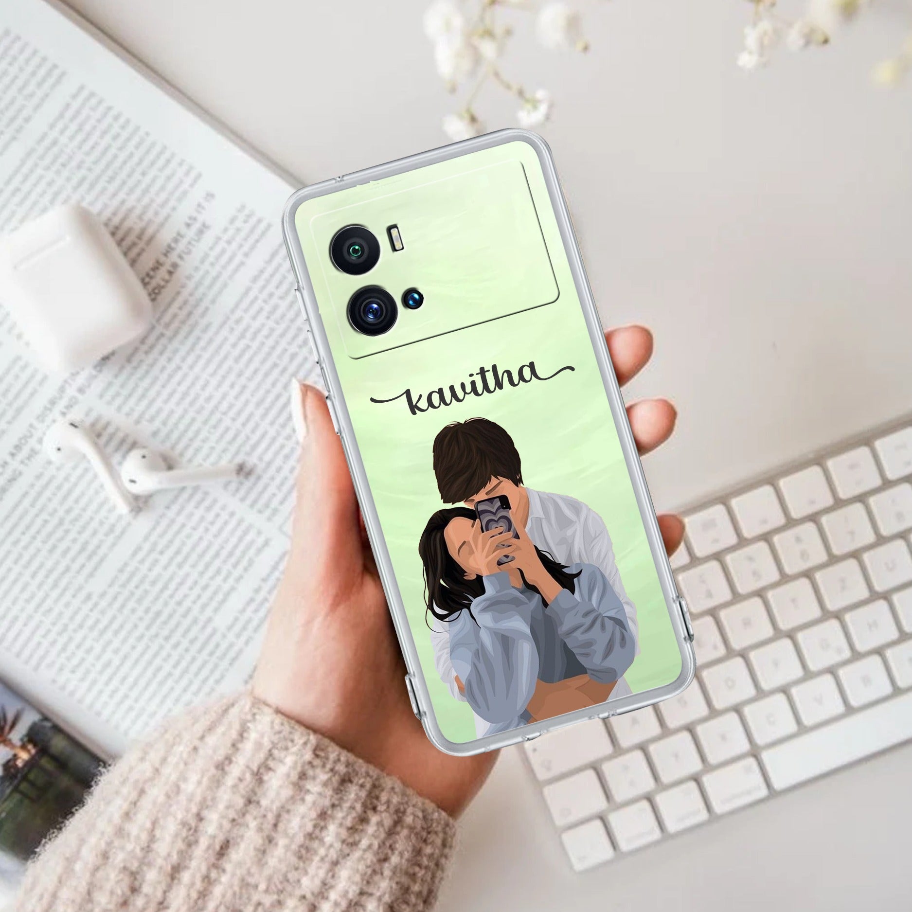 Captured Love Customize Transparent Silicon Case For iQOO Neo 7 Pro 5G