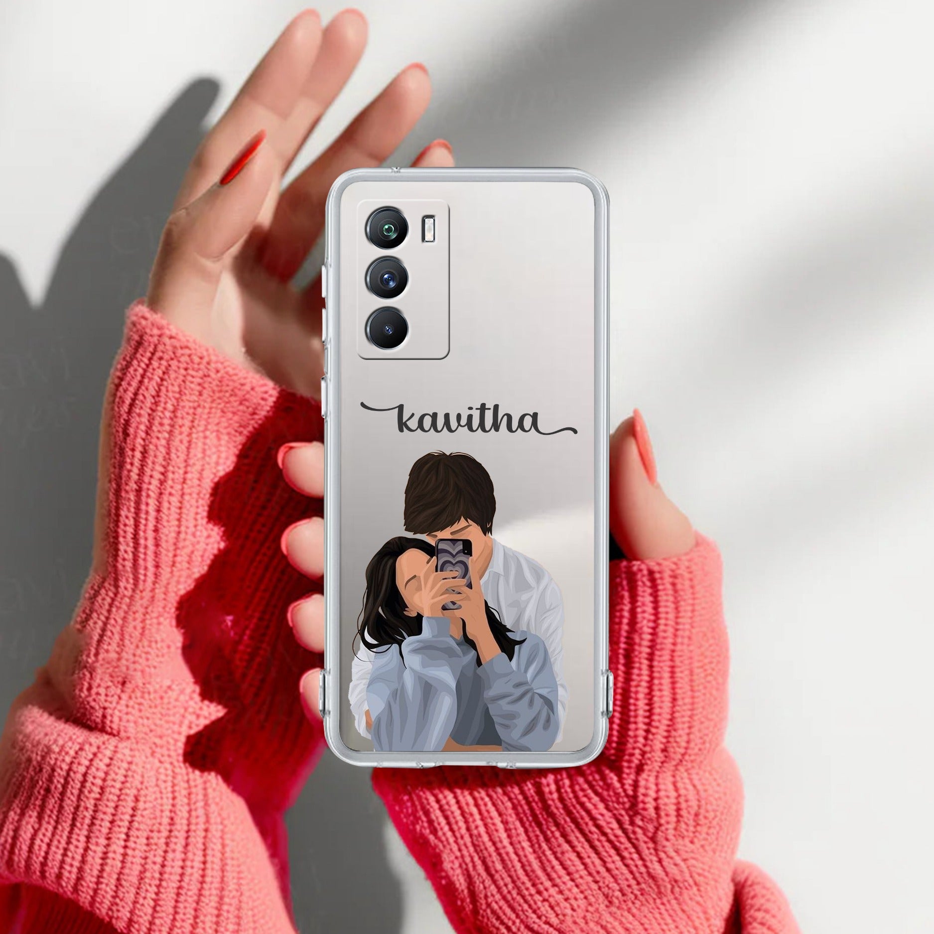Captured Love Customize Transparent Silicon Case For iQOO 9 SE 5G