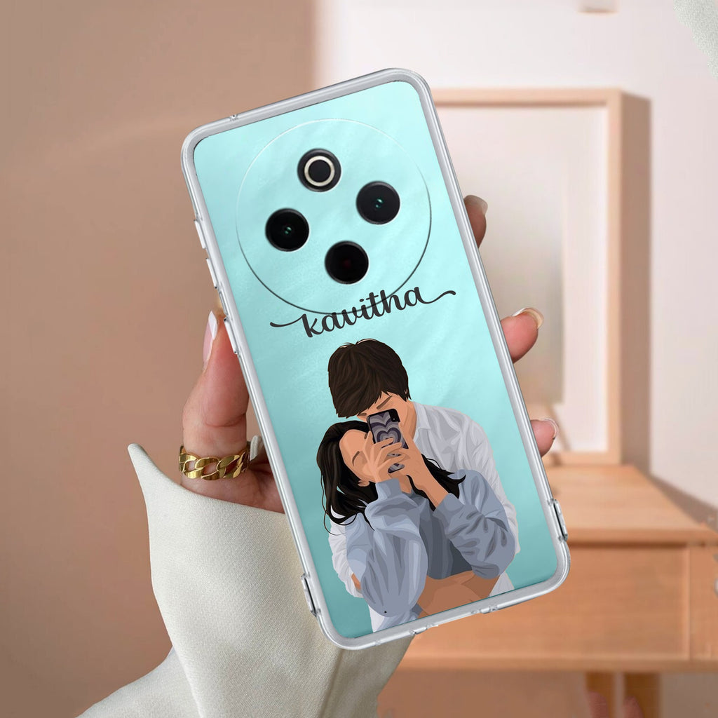 Captured Love Customize Transparent Silicon Case For iQOO - ShopOnCliQ
