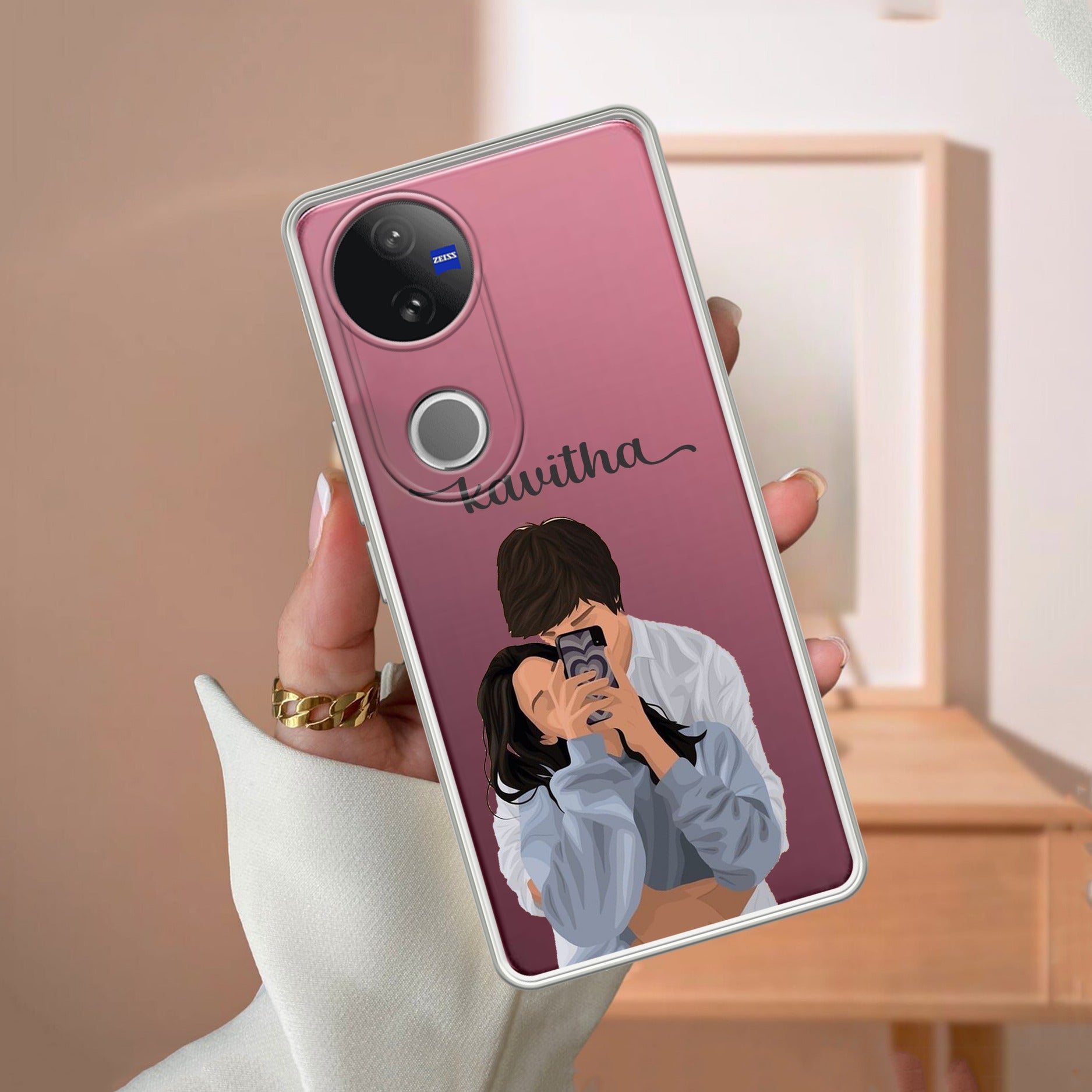 Captured Love Customize Transparent Silicon Case For iQOO - ShopOnCliQ