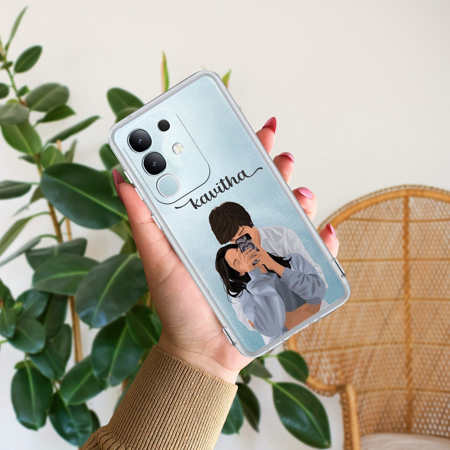 Captured Love Customize Transparent Silicon Case For iQOO - ShopOnCliQ