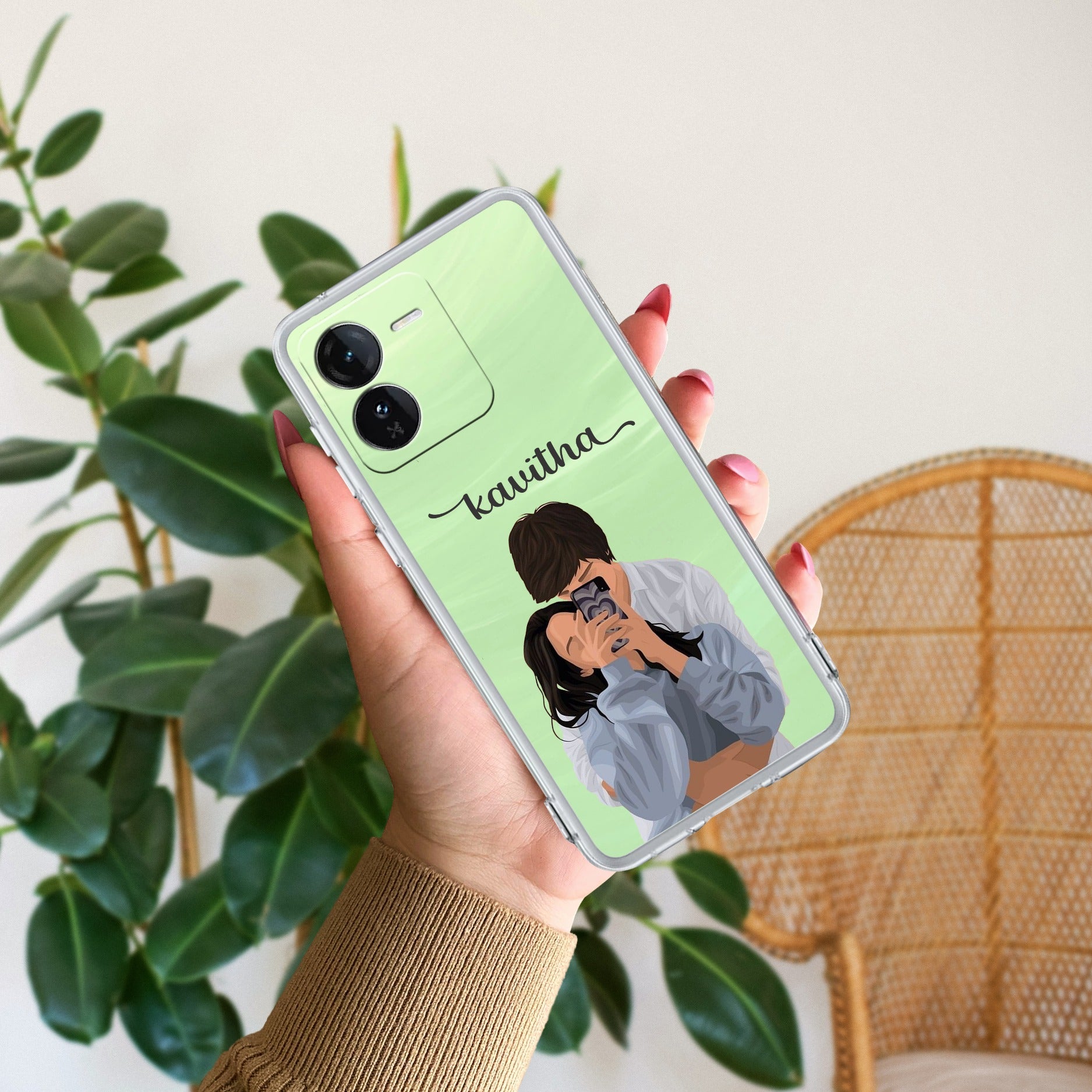 Captured Love Customize Transparent Silicon Case For iQOO Z9 5G