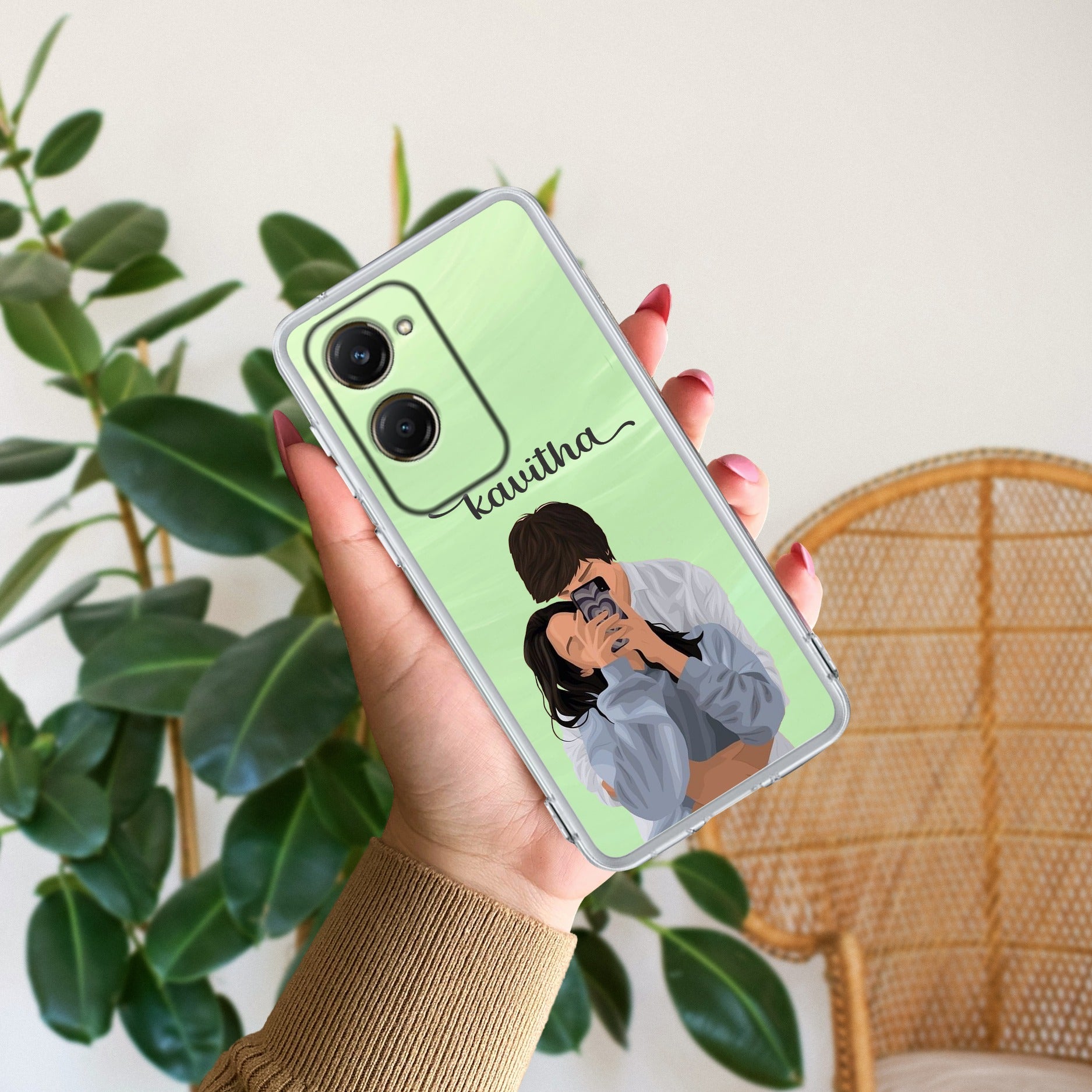 Captured Love Customize Transparent Silicon Case For iQOO Z9 Lite 5G