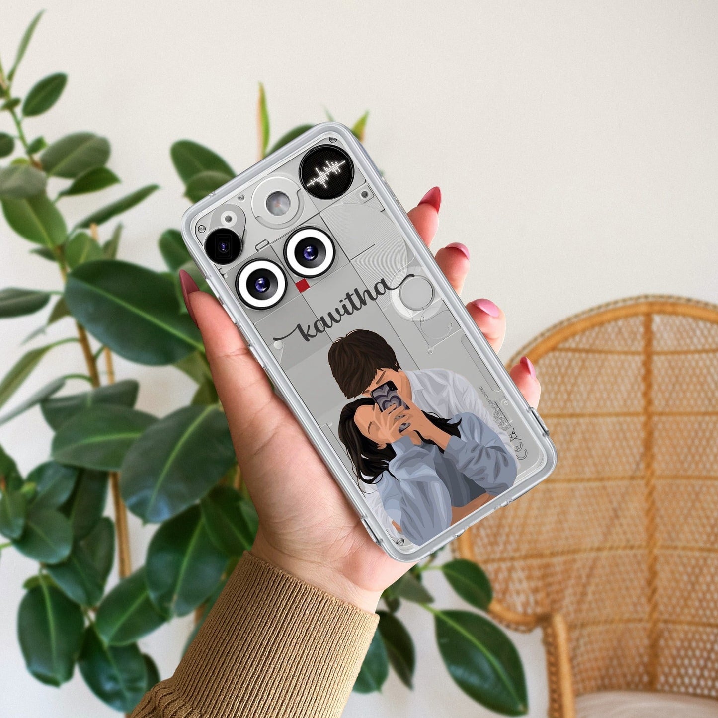 Captured Love Customize Transparent Silicon Case For Nothing