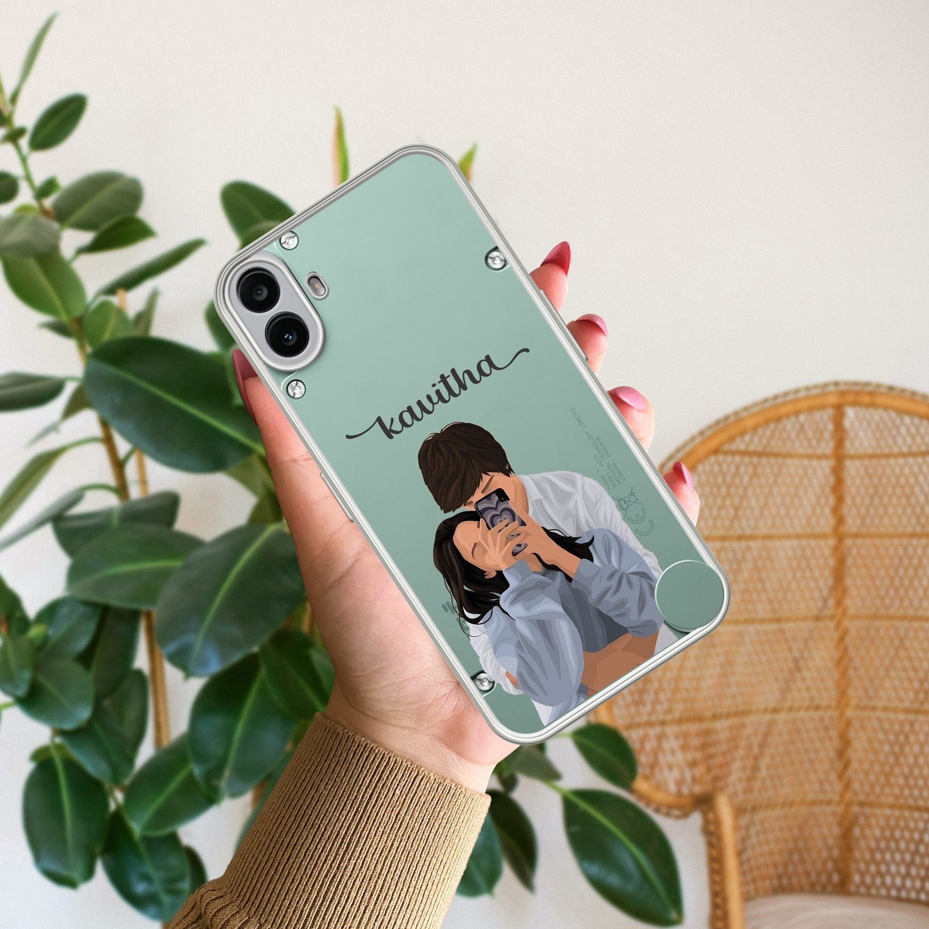 Captured Love Customize Transparent Silicon Case For CMF Nothing Phone 1 5G