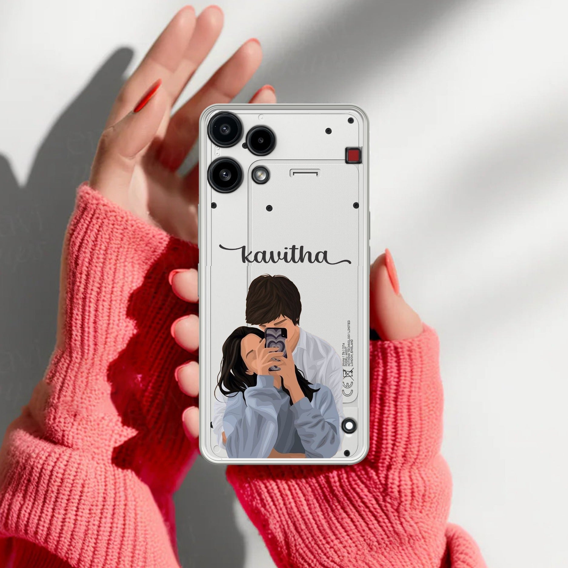 Captured Love Customize Transparent Silicon Case For Nothing