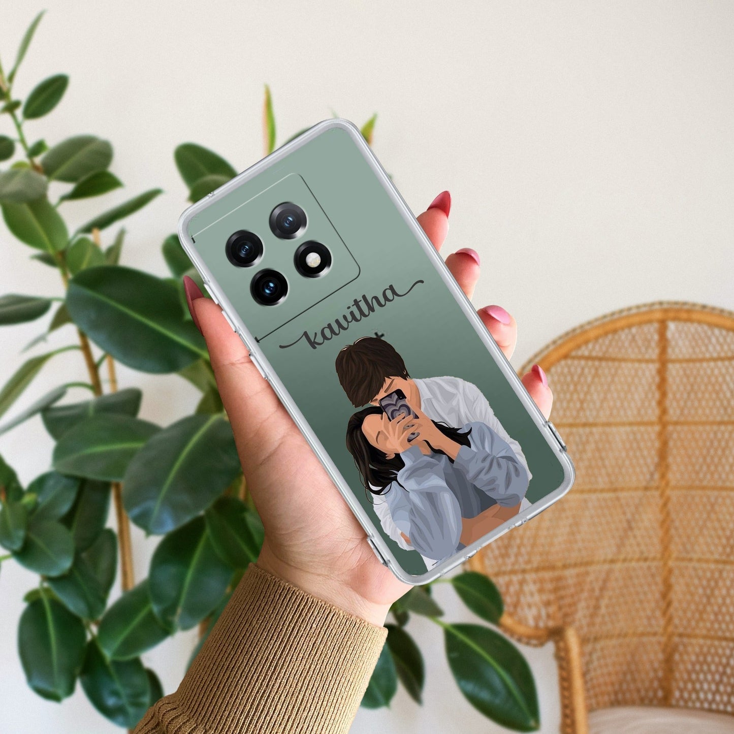 Captured Love Customize Transparent Silicon Case For OnePlus