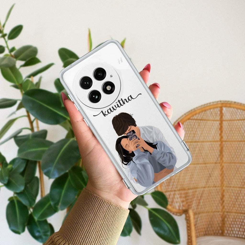 Captured Love Customize Transparent Silicon Case For OnePlus Nord 2T 5G