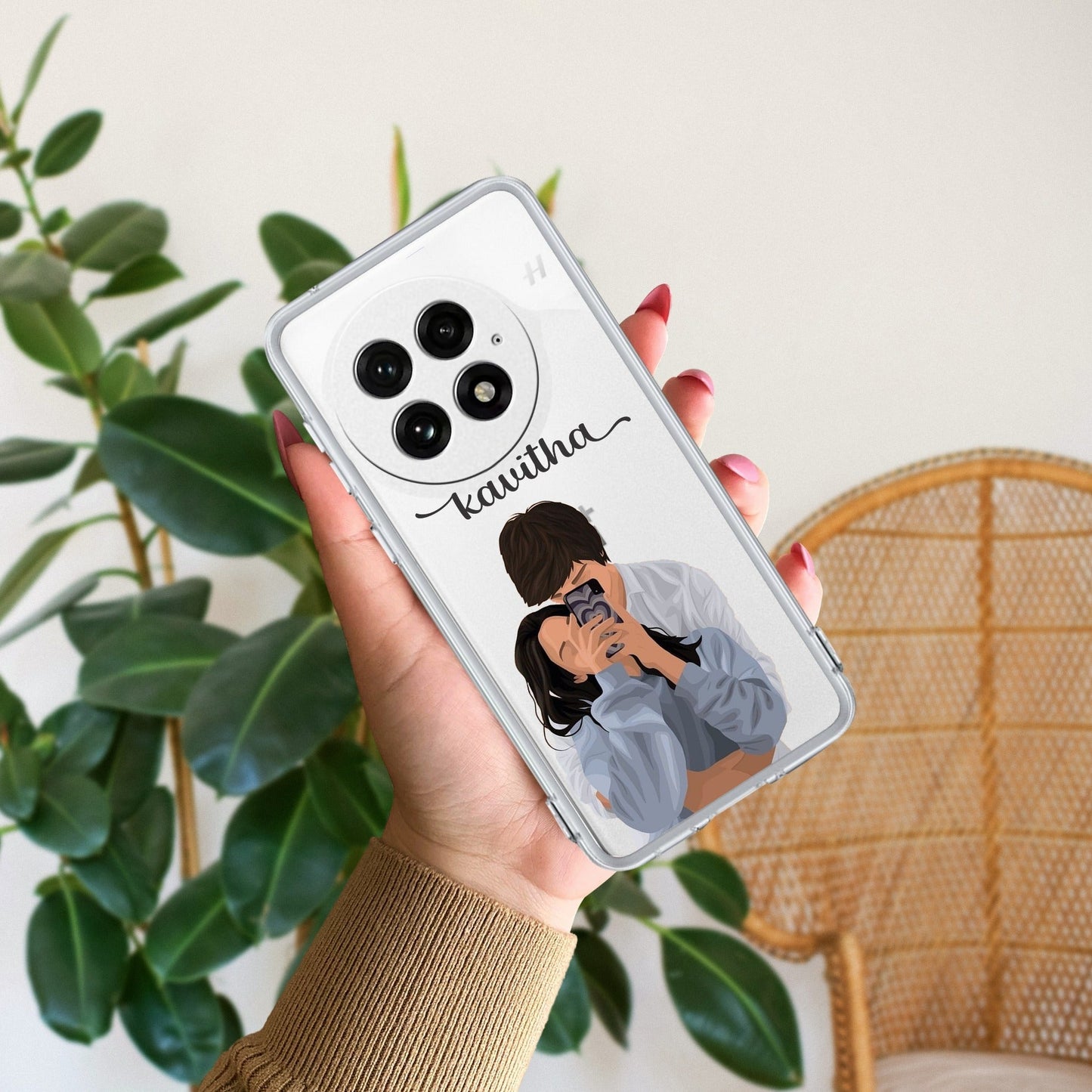 Captured Love Customize Transparent Silicon Case For OnePlus