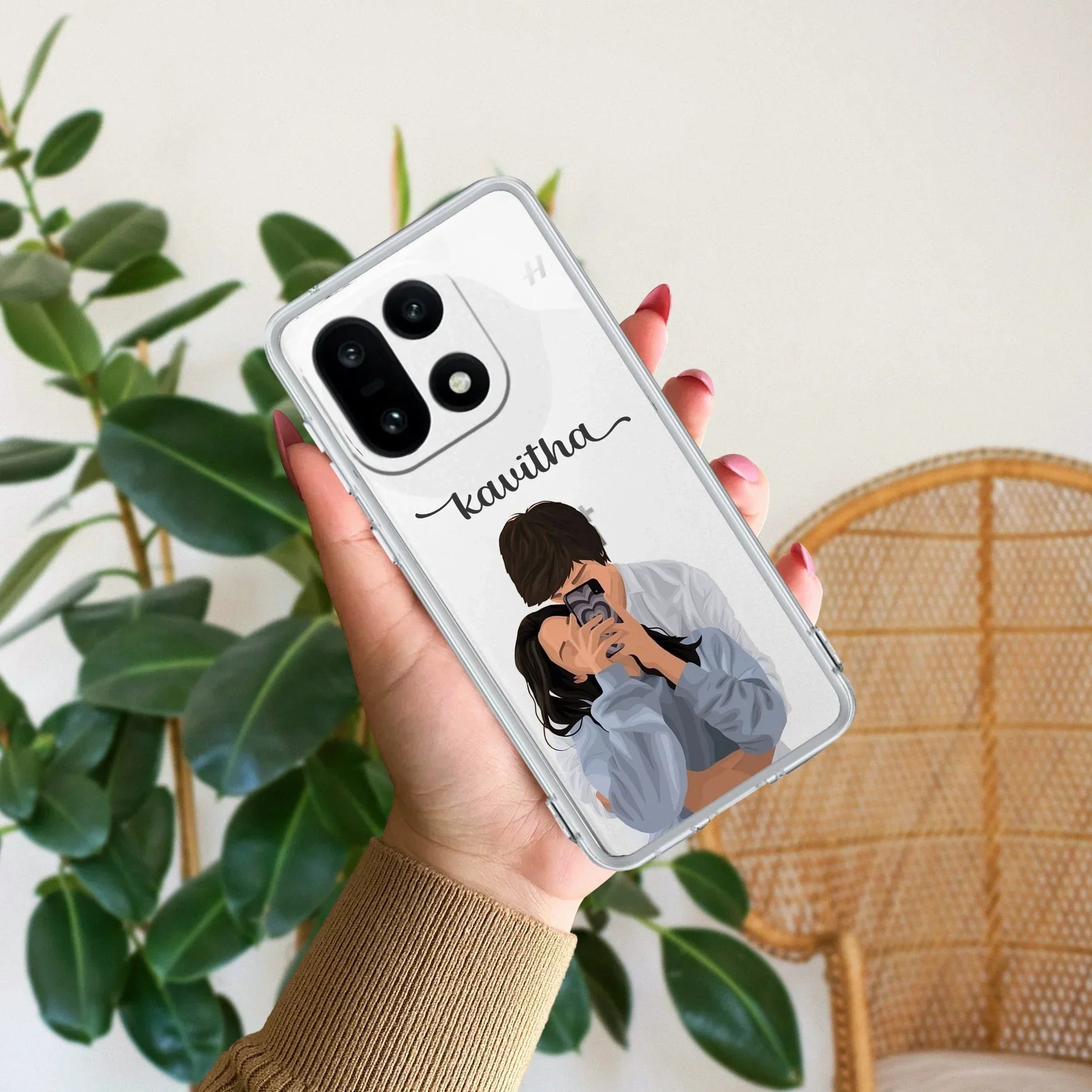 Captured Love Customize Transparent Silicon Case For OnePlus