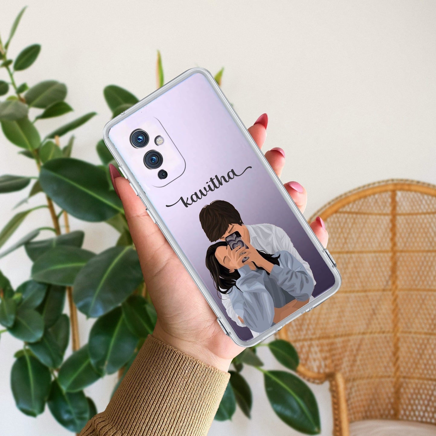 Captured Love Customize Transparent Silicon Case For OnePlus