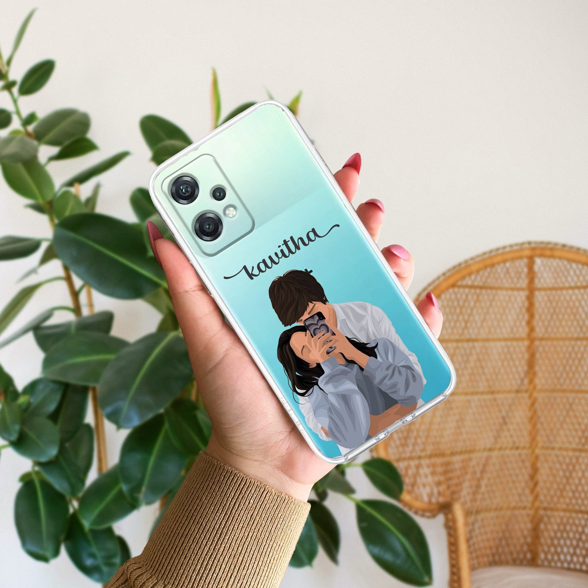 Captured Love Customize Transparent Silicon Case For OnePlus Nord CE 2 Lite