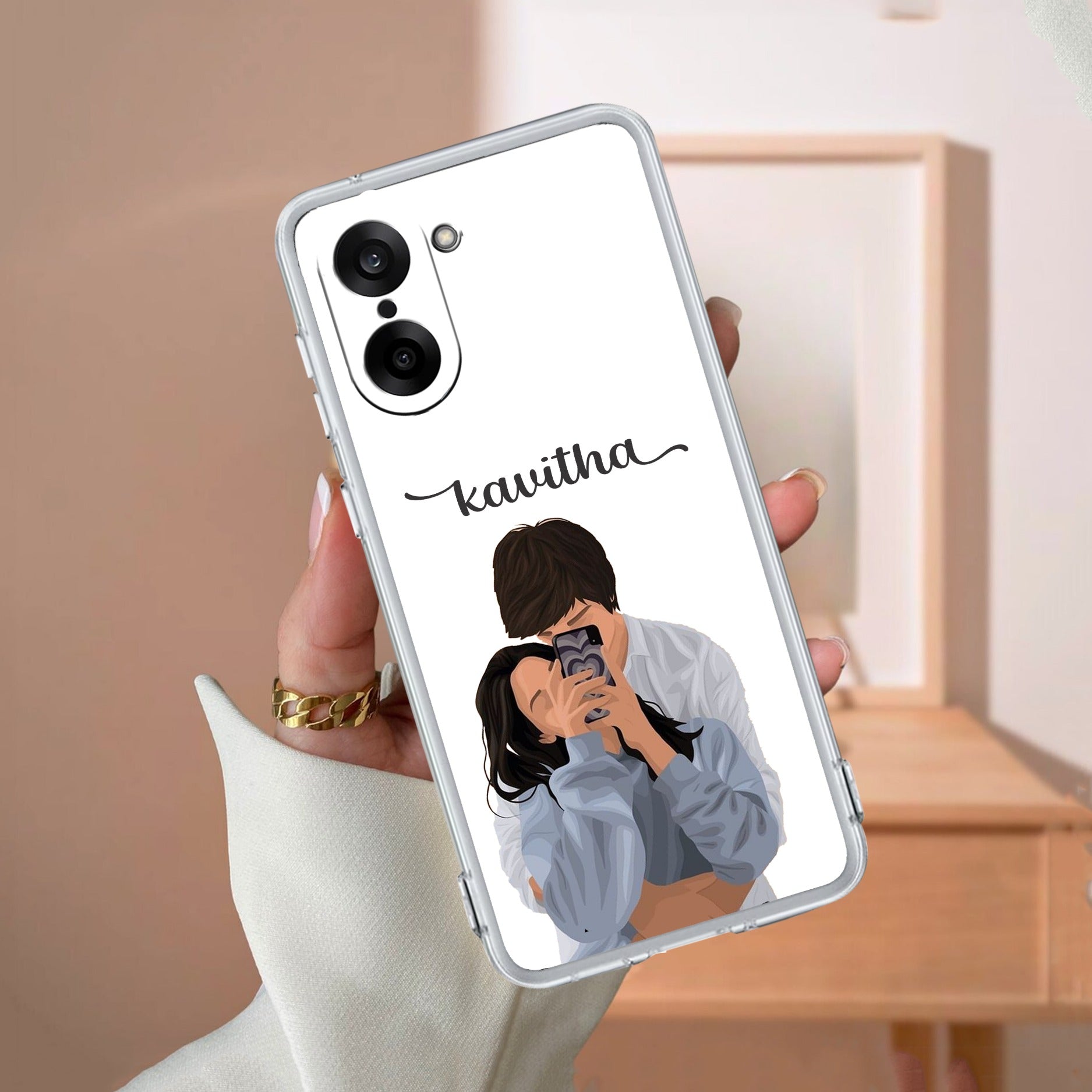Captured Love Customize Transparent Silicon Case For OnePlus Nord CE5 5G