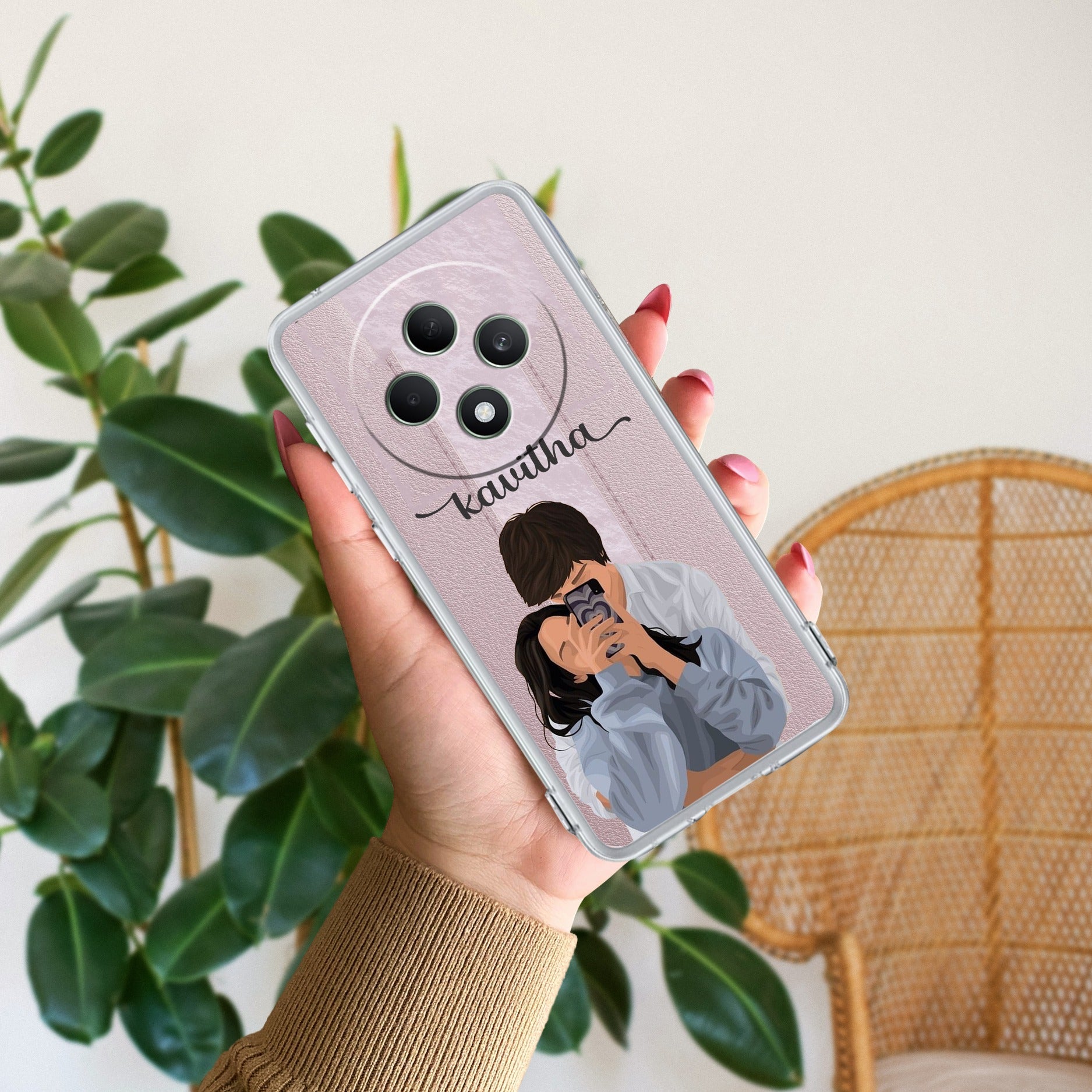Captured Love Customize Anti Yellow Case For Oppo Reno 11 5G