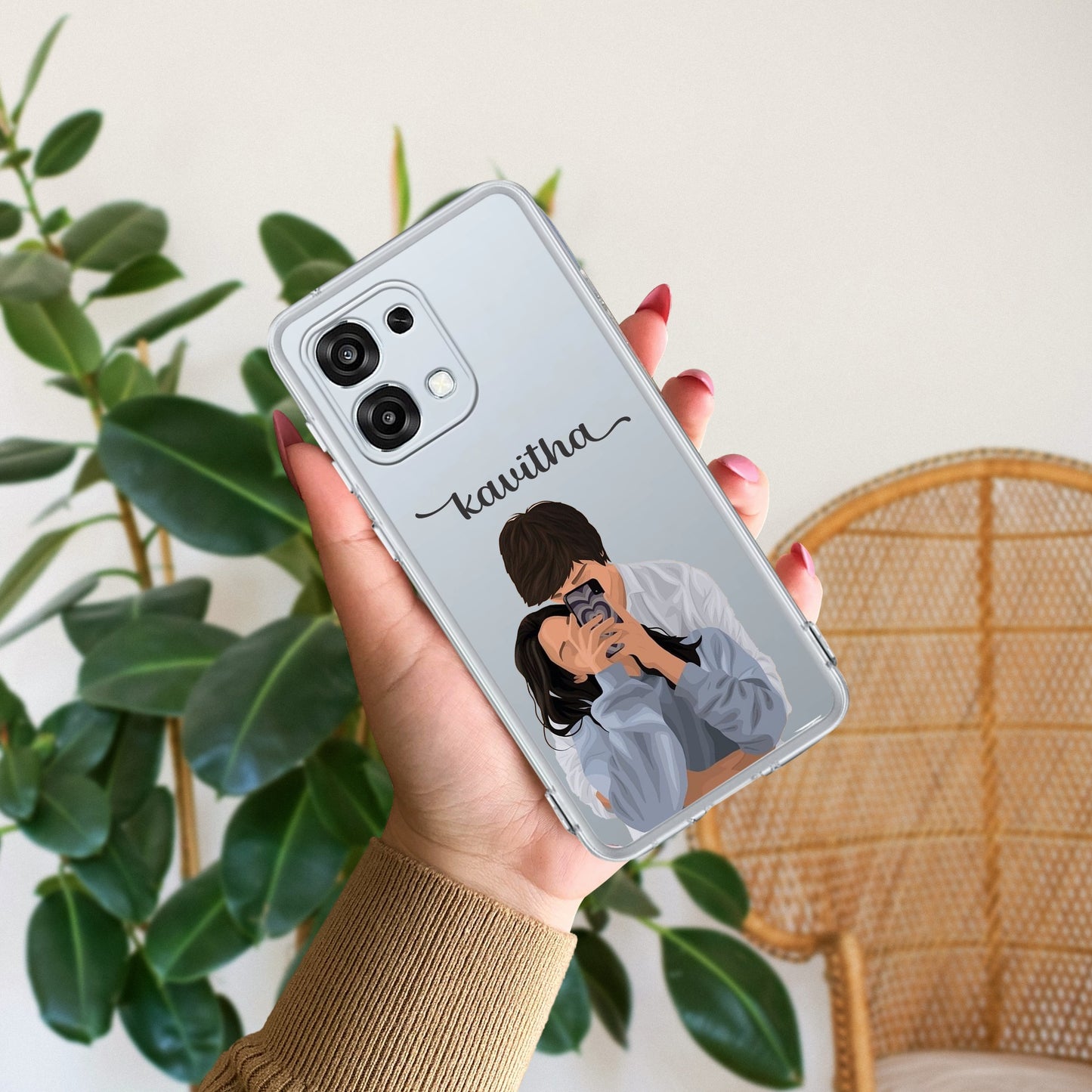 Captured Love Customize Transparent Silicon Case For Oppo