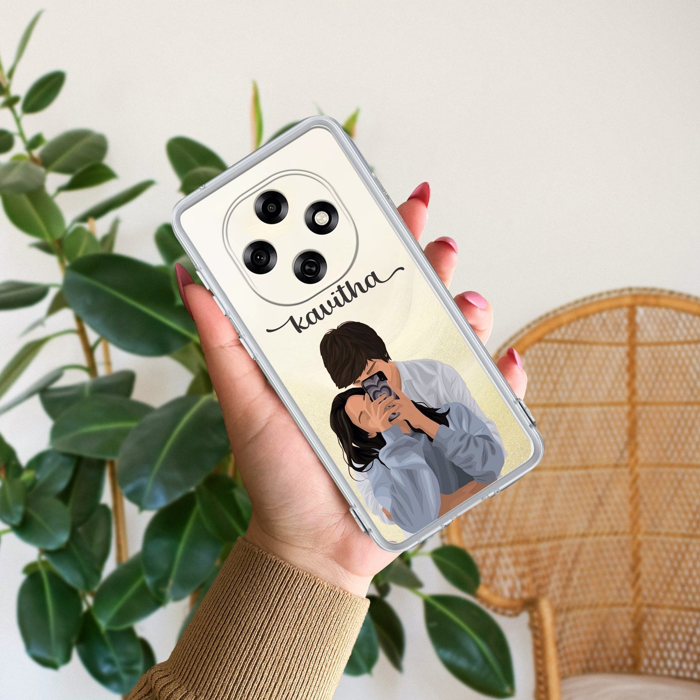 Captured Love Customize Transparent Silicon Case For Oppo