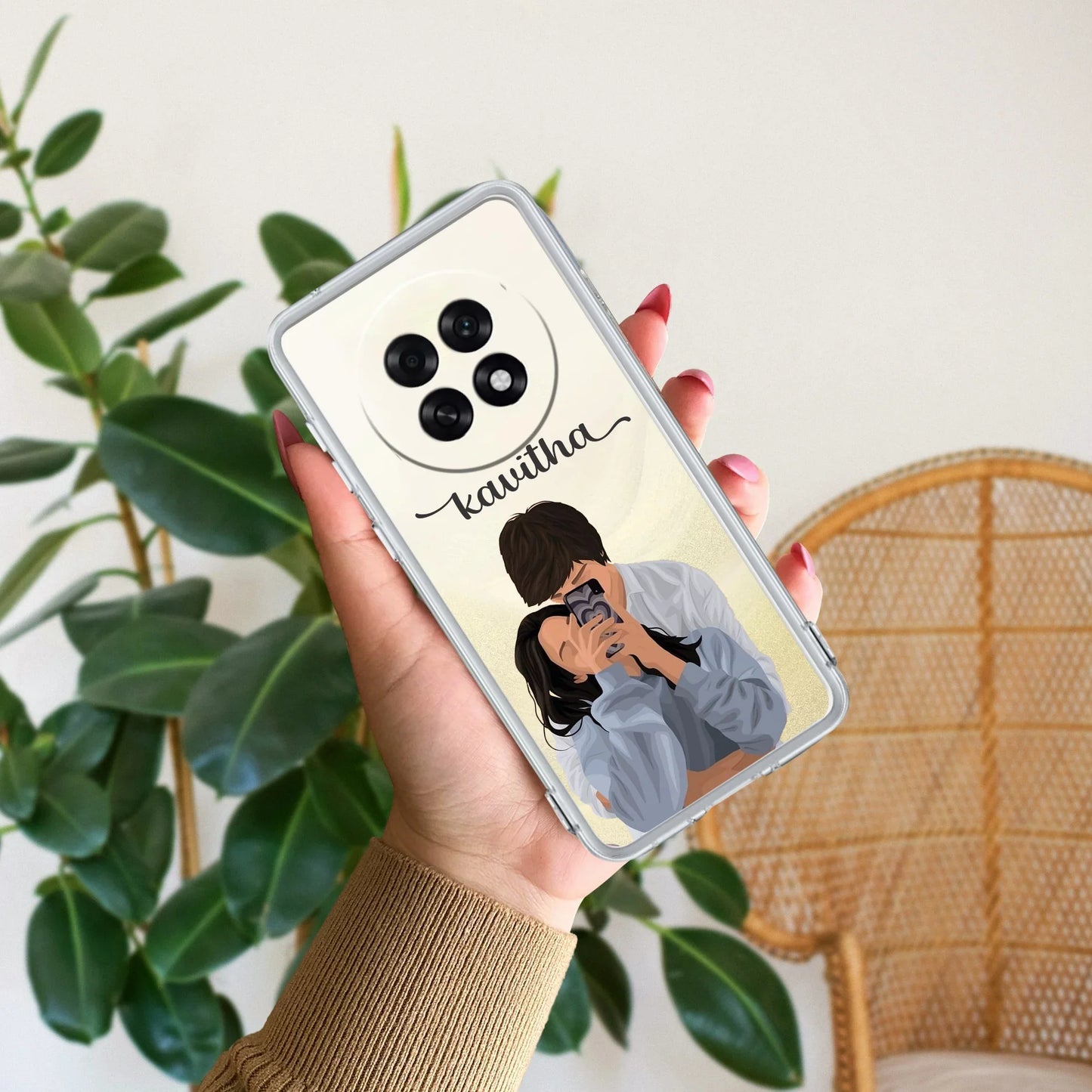 Captured Love Customize Transparent Silicon Case For Oppo - ShopOnCliQ