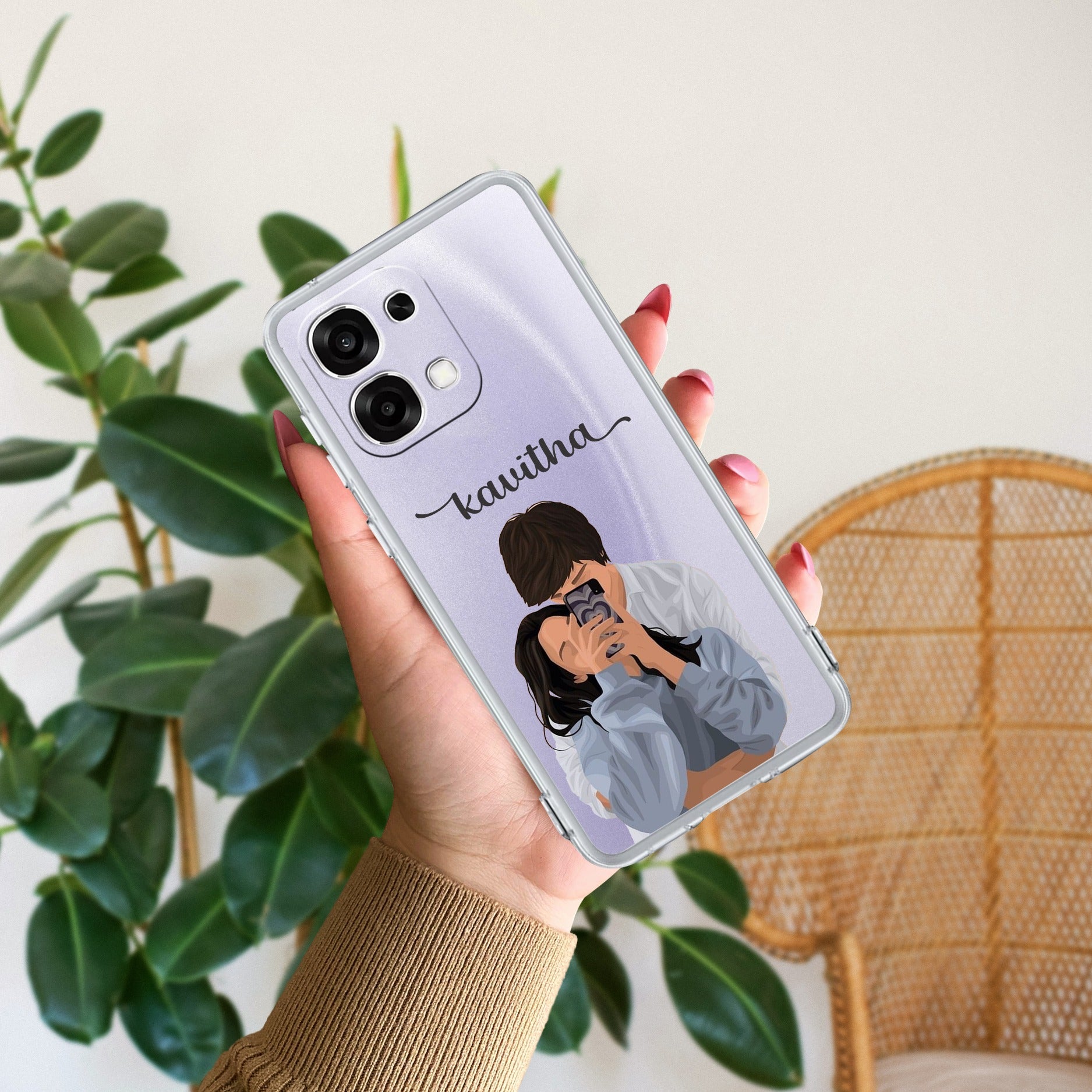 Captured Love Customize Transparent Silicon Case For Oppo F33 5G