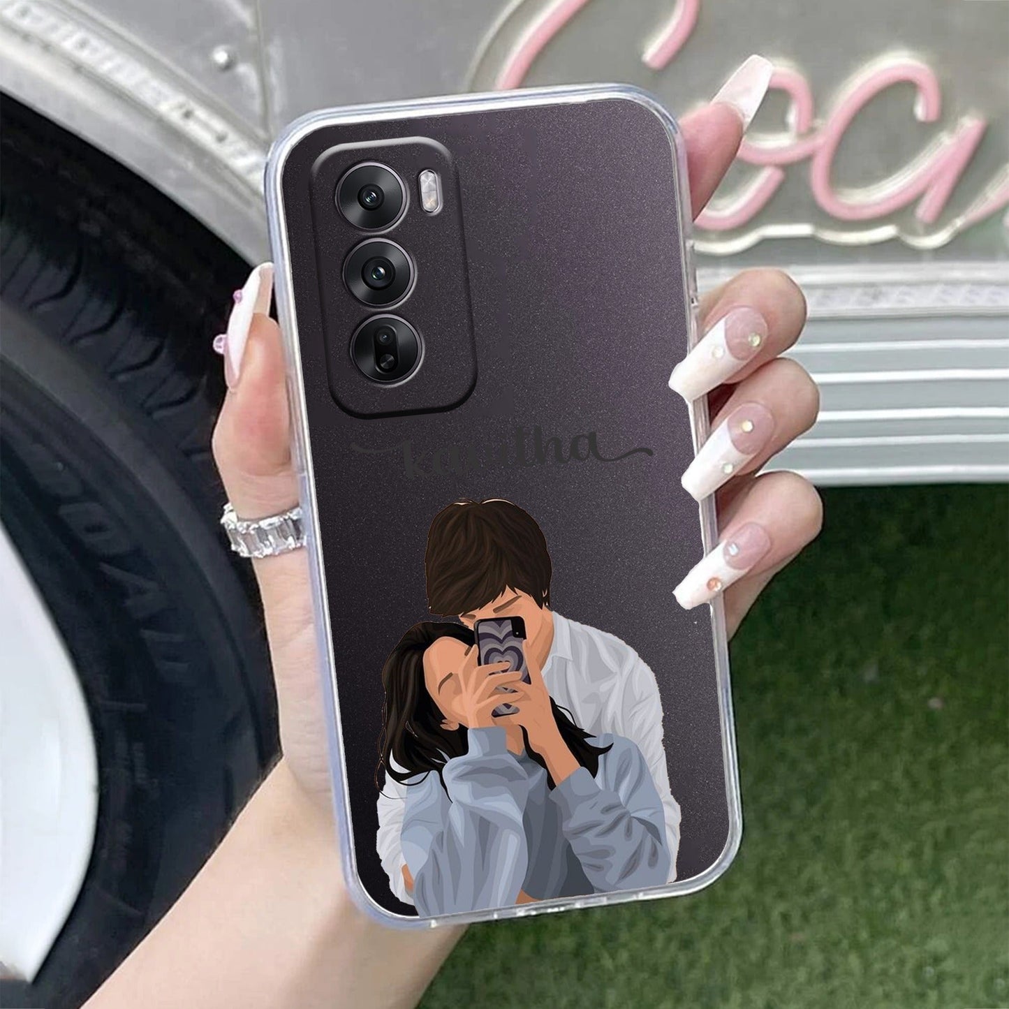 Captured Love Customize Transparent Silicon Case For Oppo