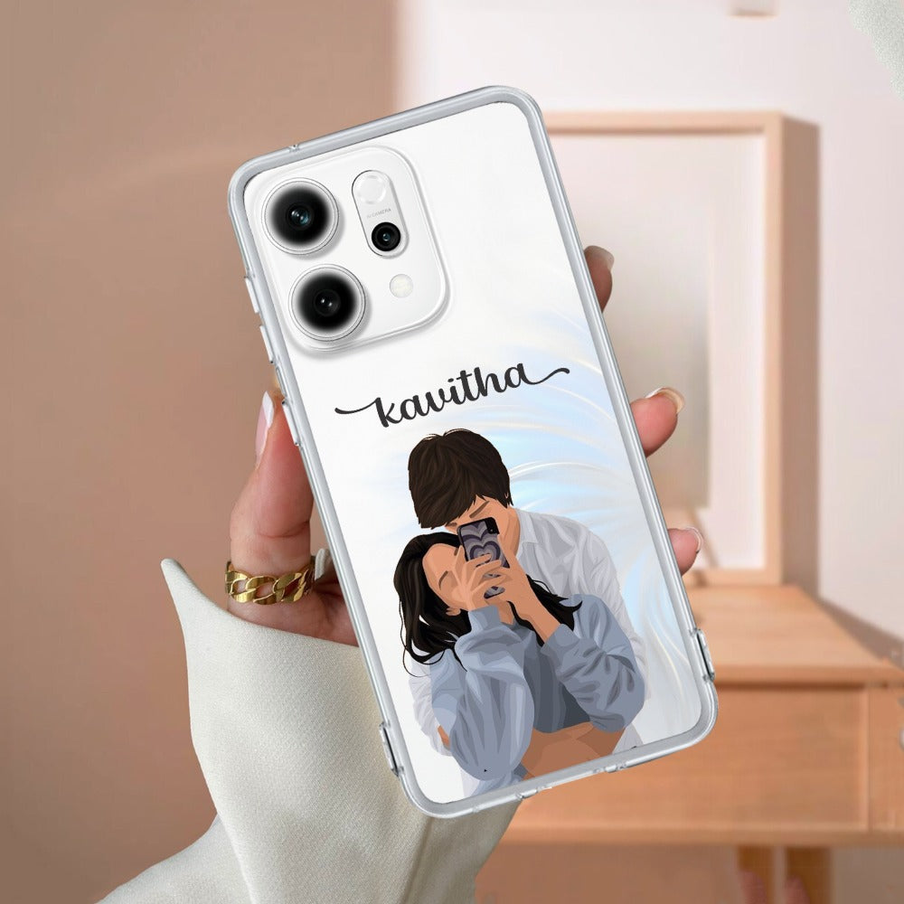 Captured Love Customize Transparent Silicon Case For Oppo