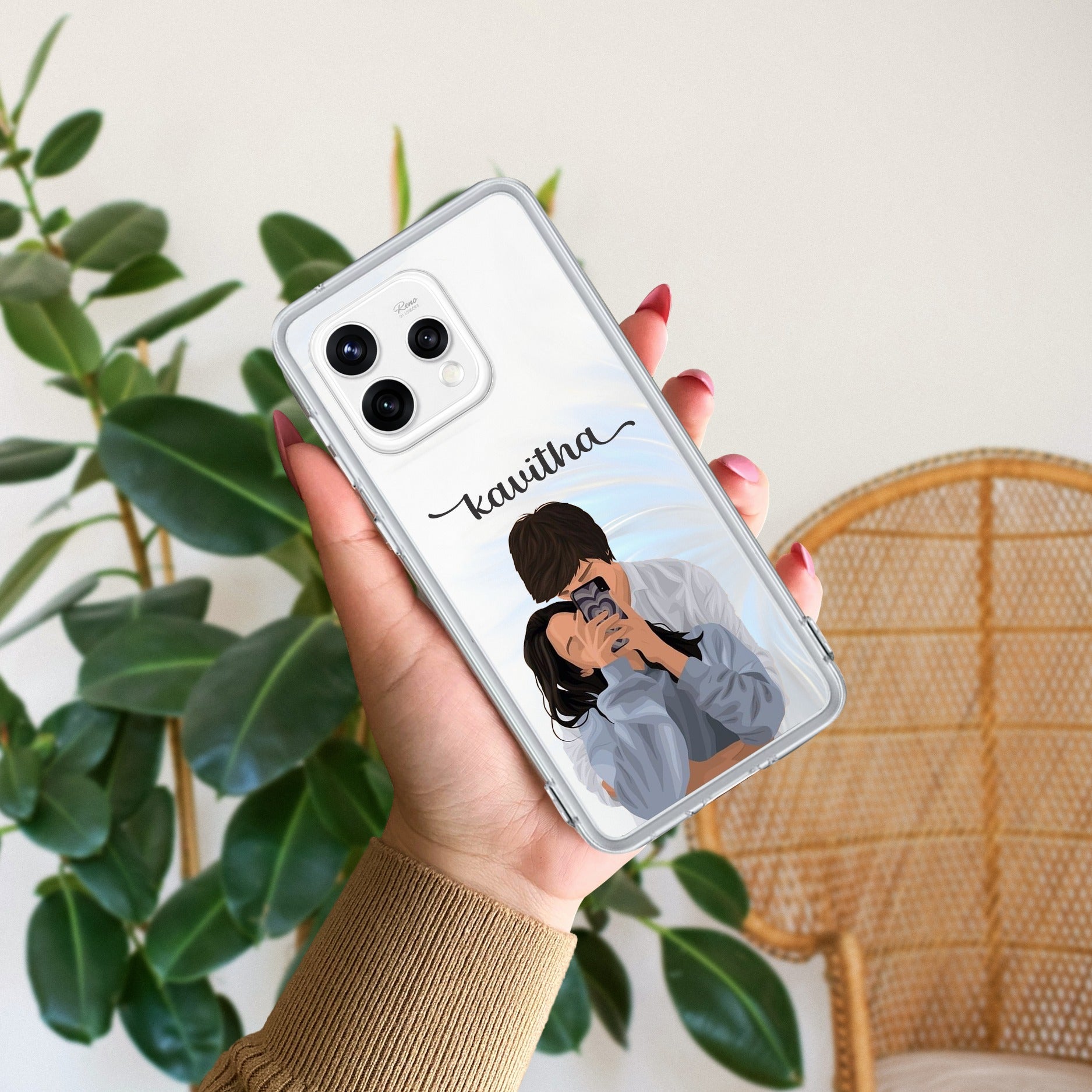 Captured Love Customize Transparent Silicon Case For Oppo - ShopOnCliQ