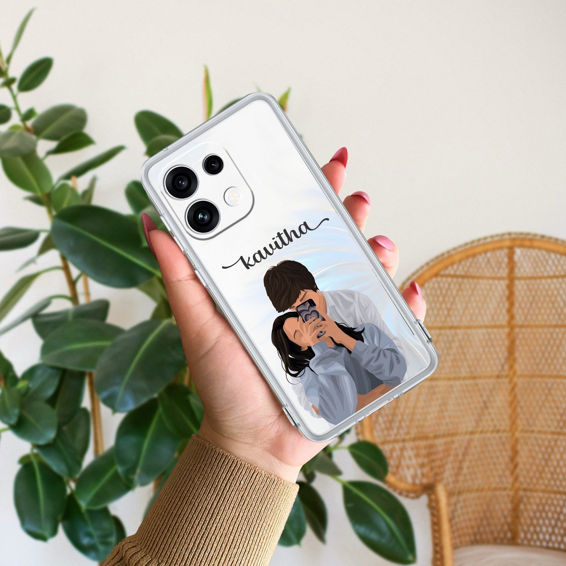 Captured Love Customize Anti Yellow Case For Oppo Reno 16C 5G