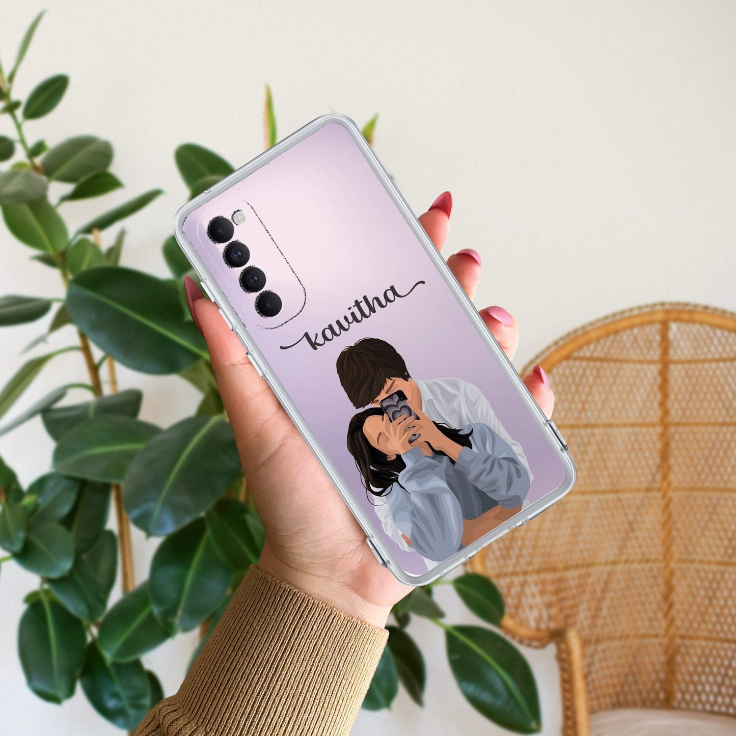 Captured Love Customize Transparent Silicon Case For Oppo