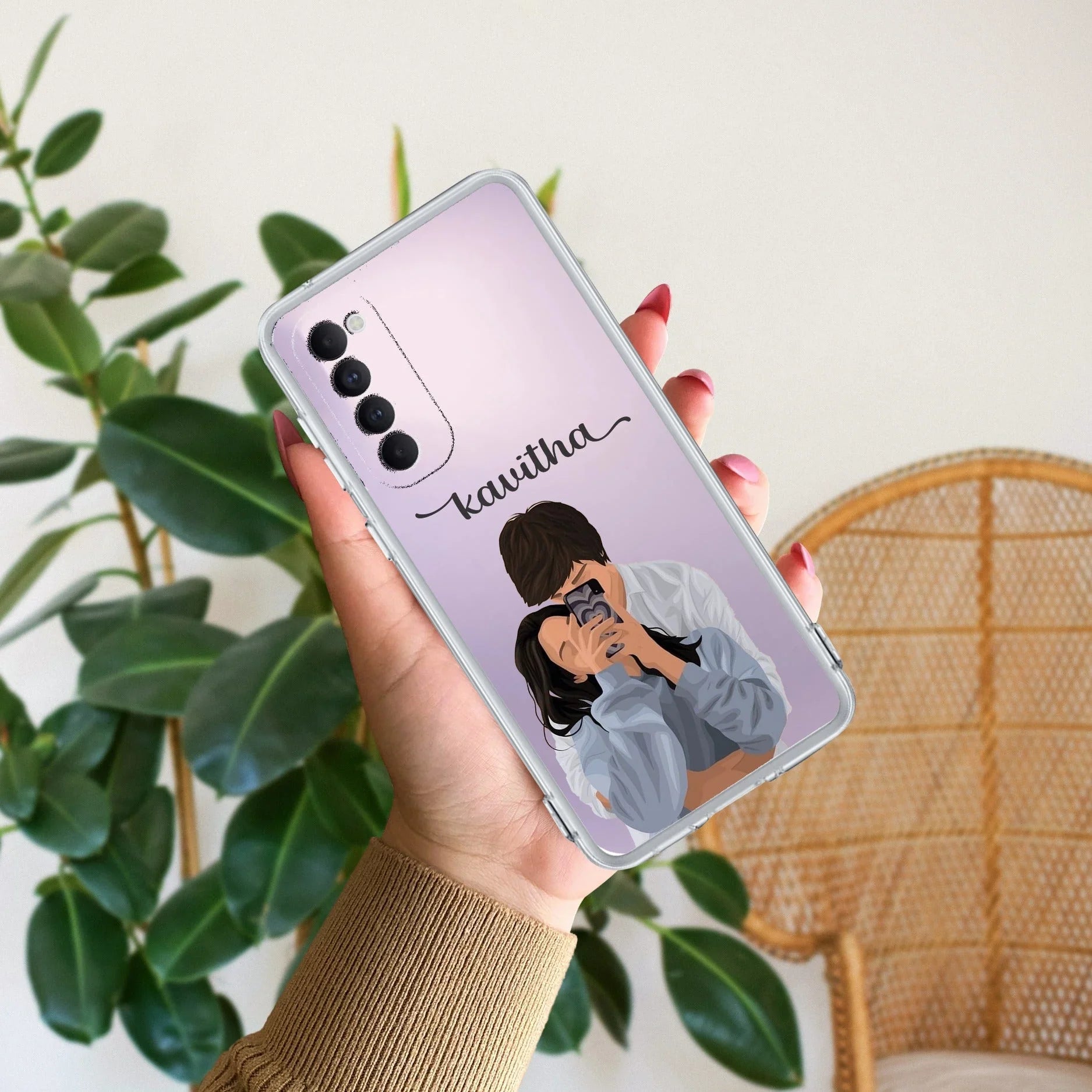 Captured Love Customize Transparent Silicon Case For Oppo - ShopOnCliQ