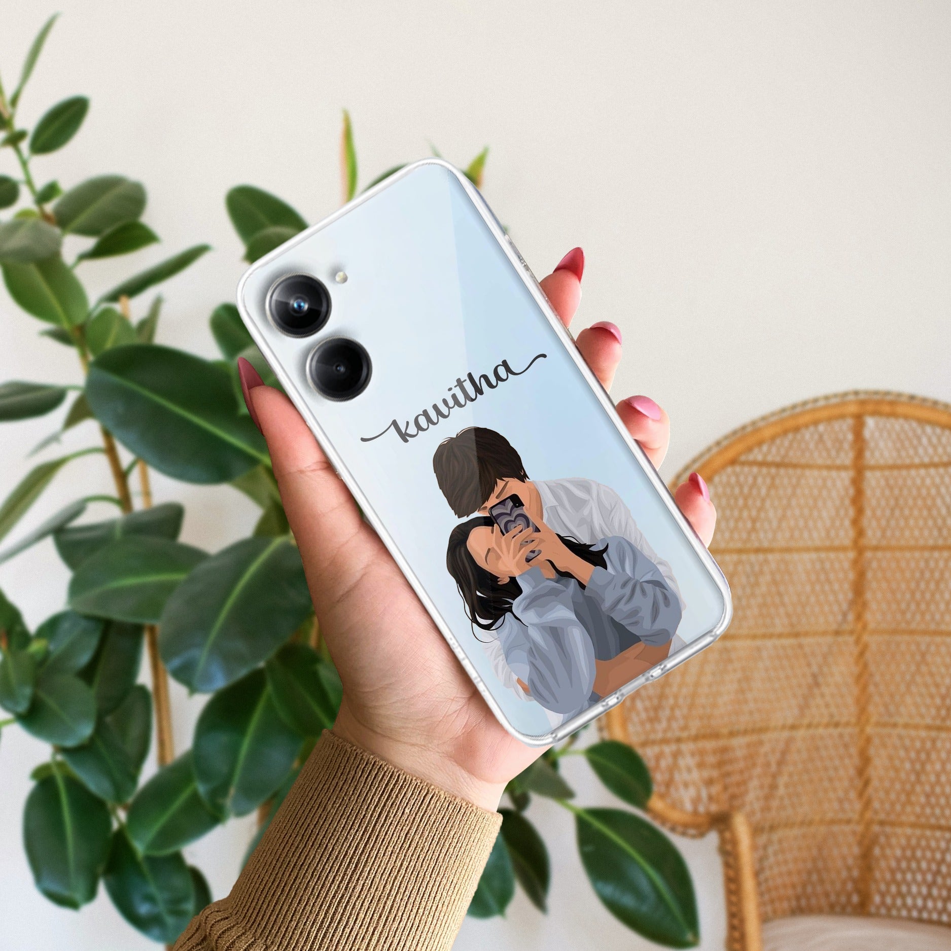 Captured Love Customize Transparent Silicon Case For Realme 10 Pro 5G