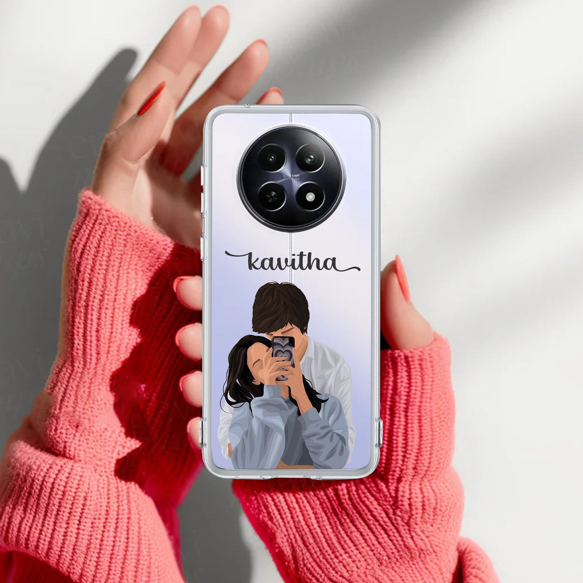 Captured Love Customize Anti Yelllow Case For Realme 12 5G