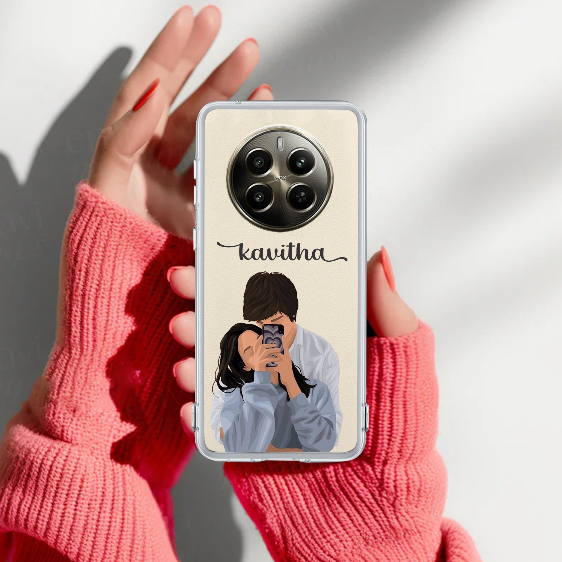 Captured Love Customize Anti Yelllow Case For Realme 12 Pro Plus 5G