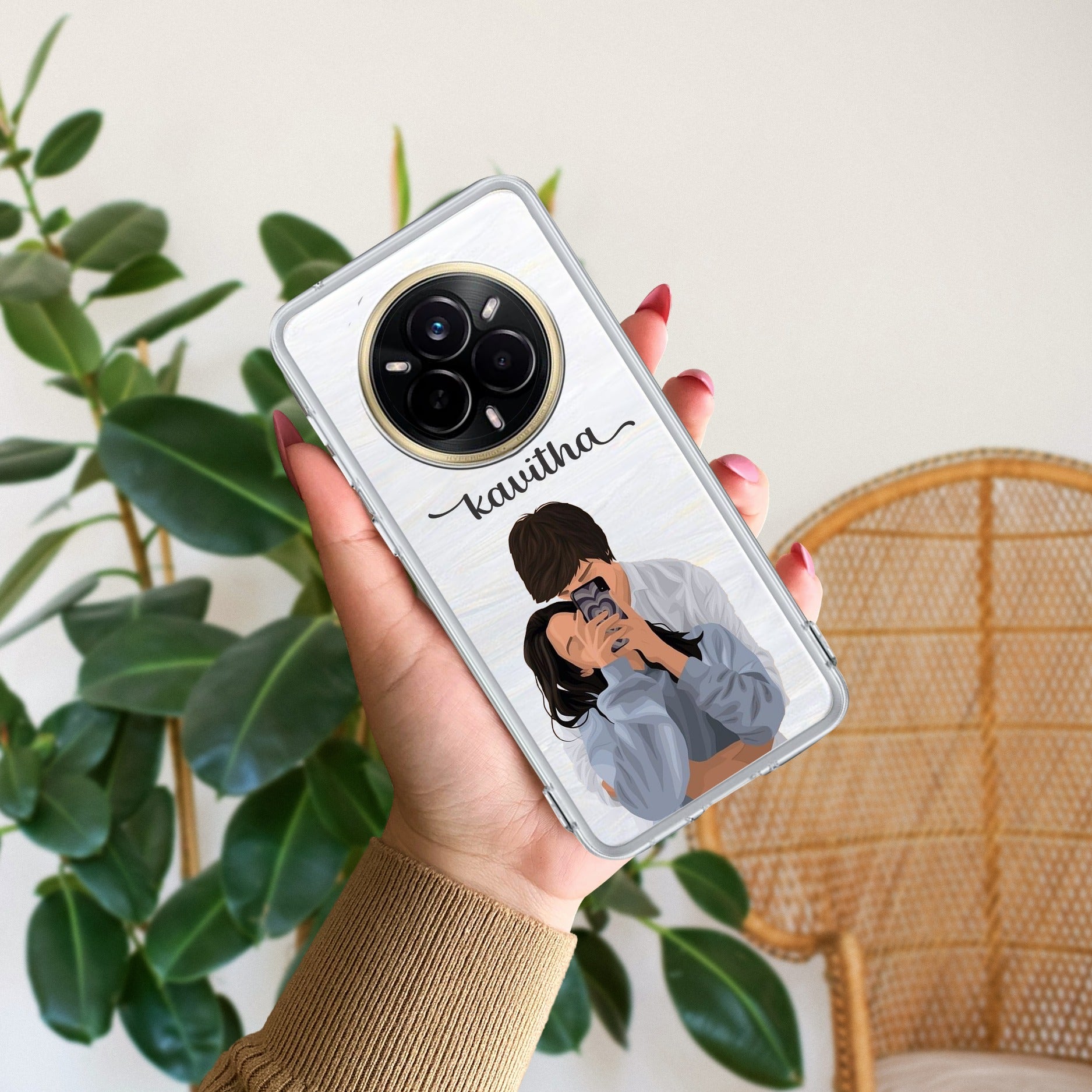 Captured Love Customize Transparent Silicon Case For Realme 15 Pro 5G