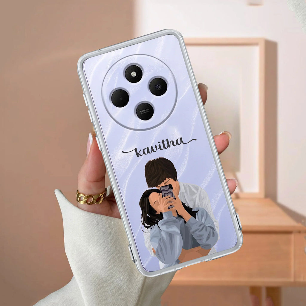 Captured Love Customize Transparent Silicon Case For Redmi 14C 5G
