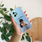 Captured Love Customize Transparent Silicon Case For Redmi Note 12 4G