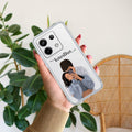 Captured Love Customize Transparent Silicon Case For Redmi Note 13 5G