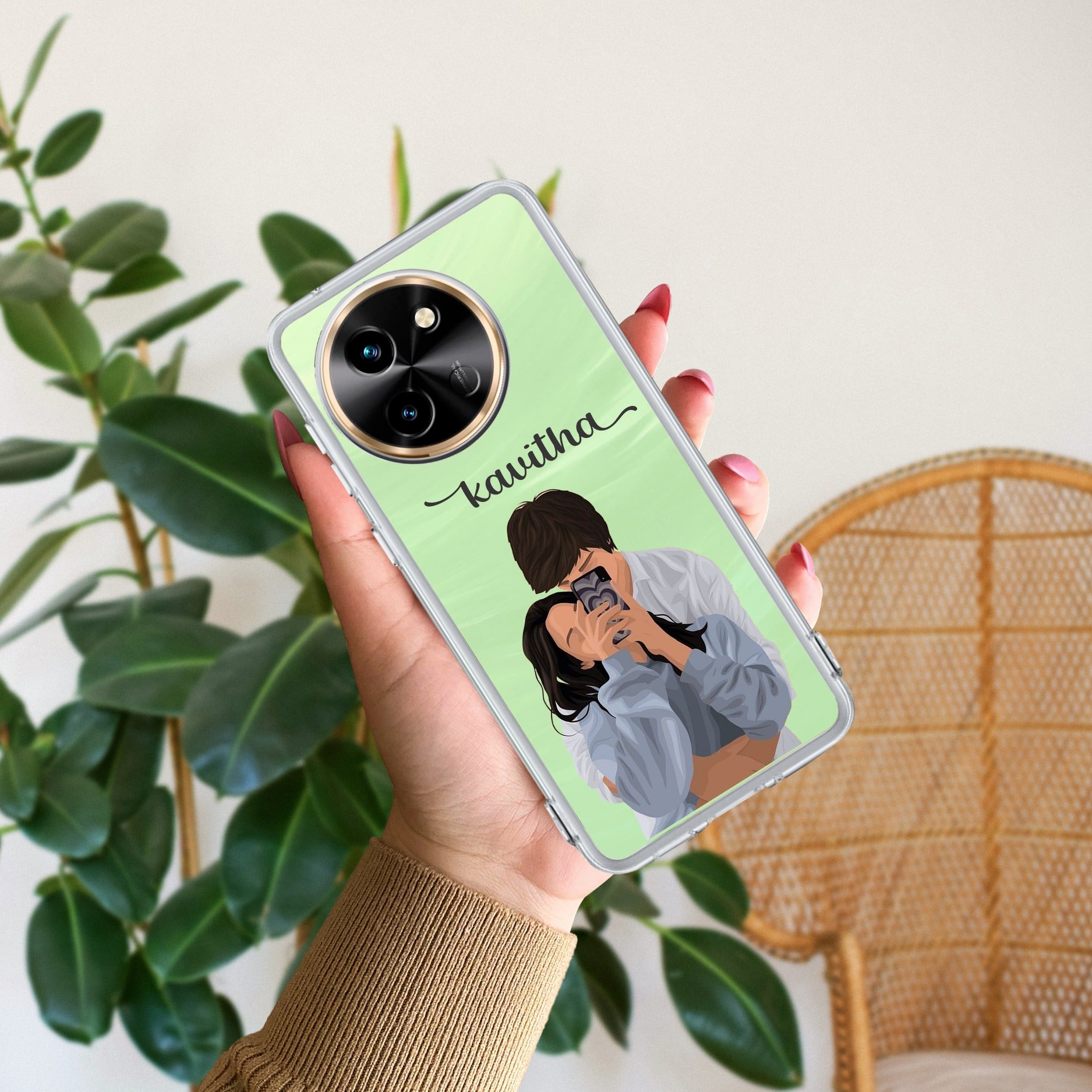 Captured Love Customize Transparent Silicon Case For Vivo