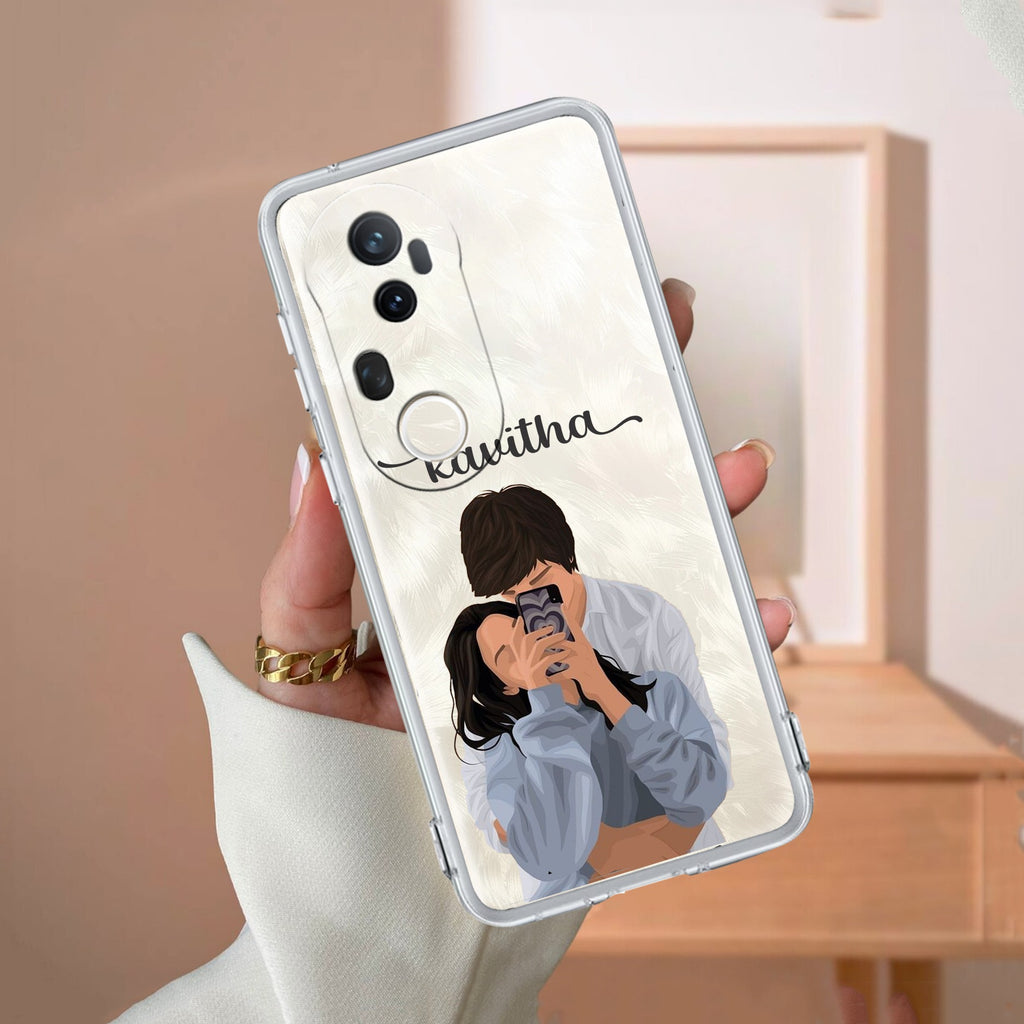Captured Love Customize Transparent Silicon Case For Vivo