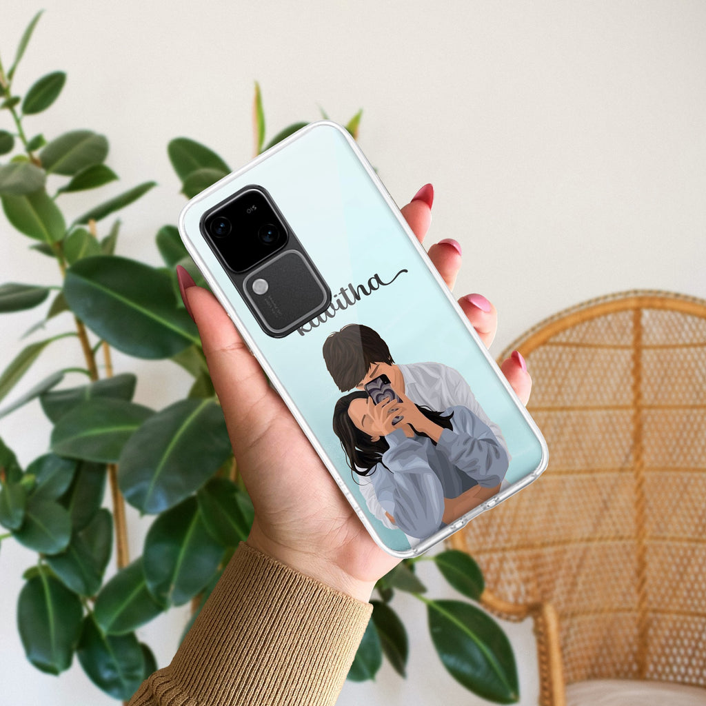 Captured Love Customize Transparent Silicon Case For Vivo