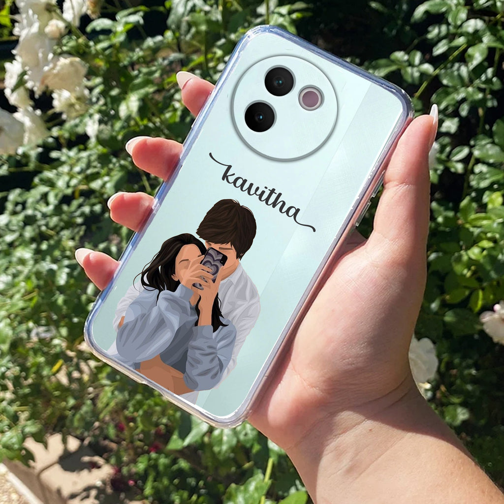 Captured Love Customize Transparent Silicon Case For Vivo