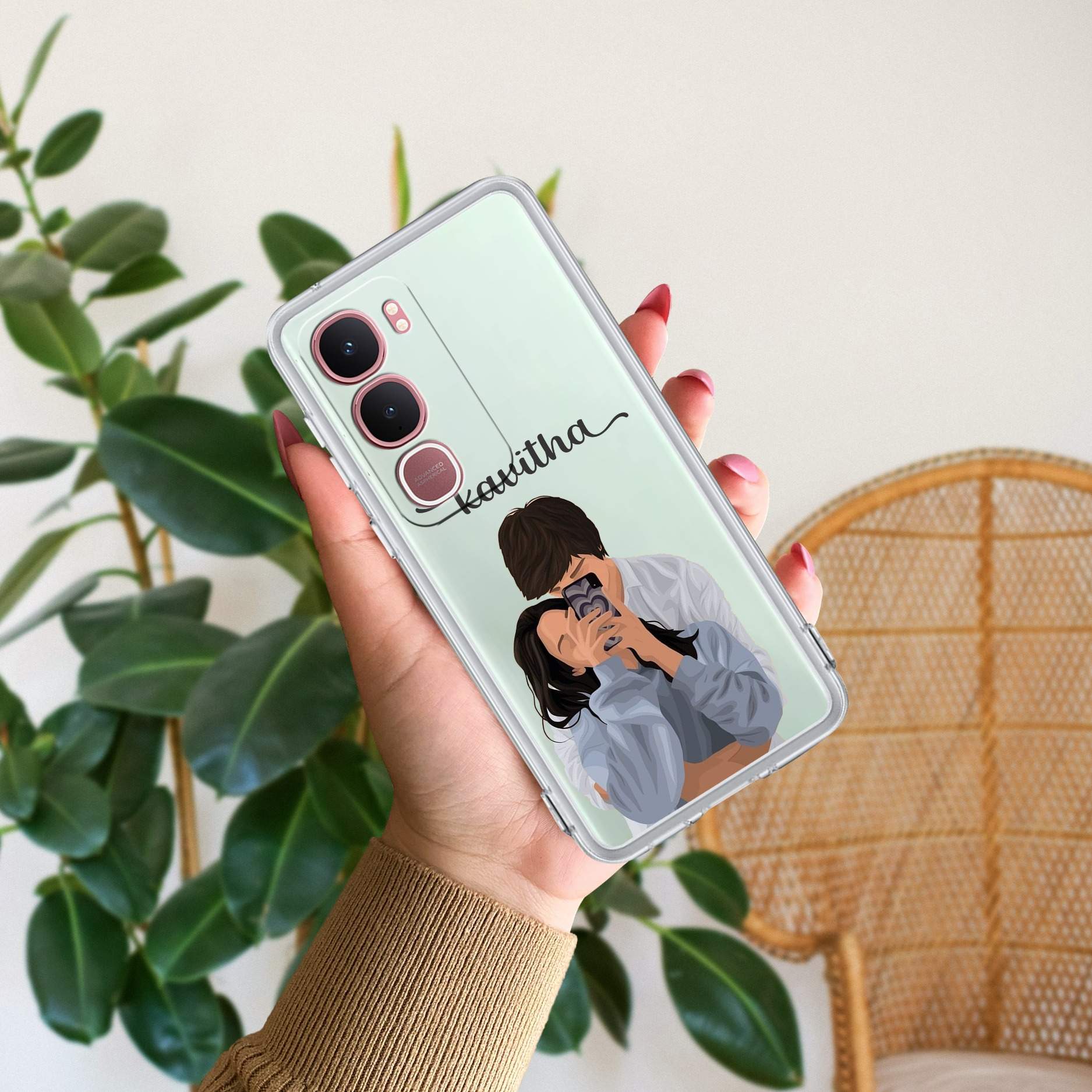 Captured Love Customize Transparent Silicon Case For Vivo